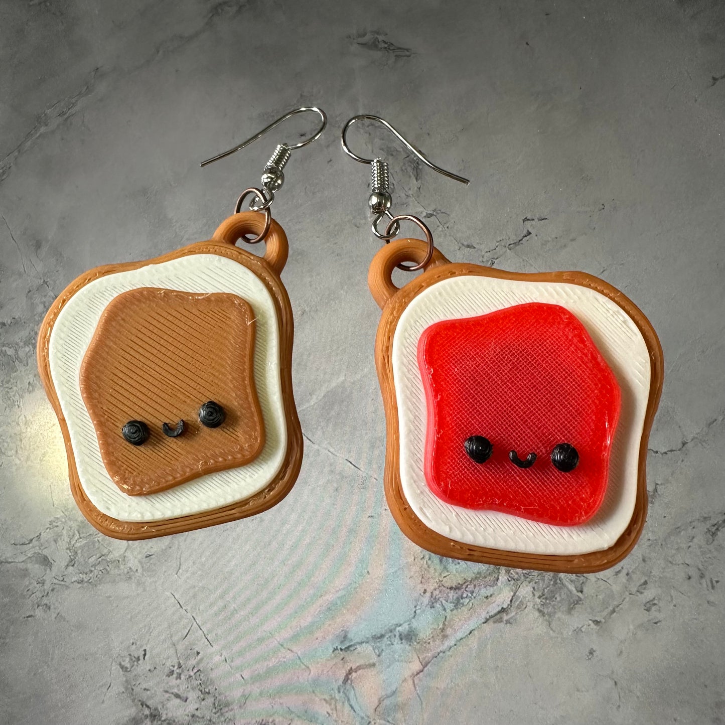 PB and J earrings