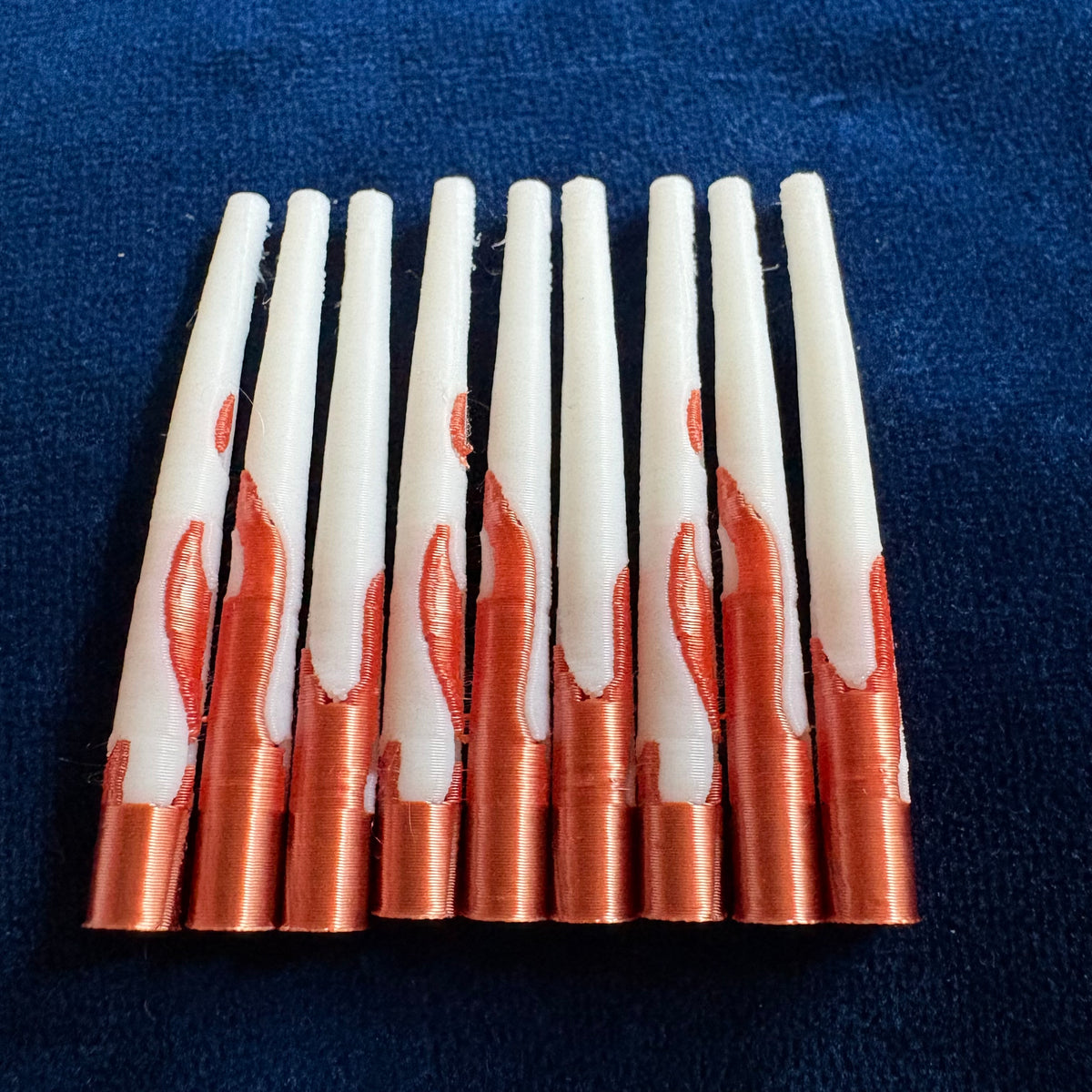 Premium patterned Dentalium inspired 3D printed pieces