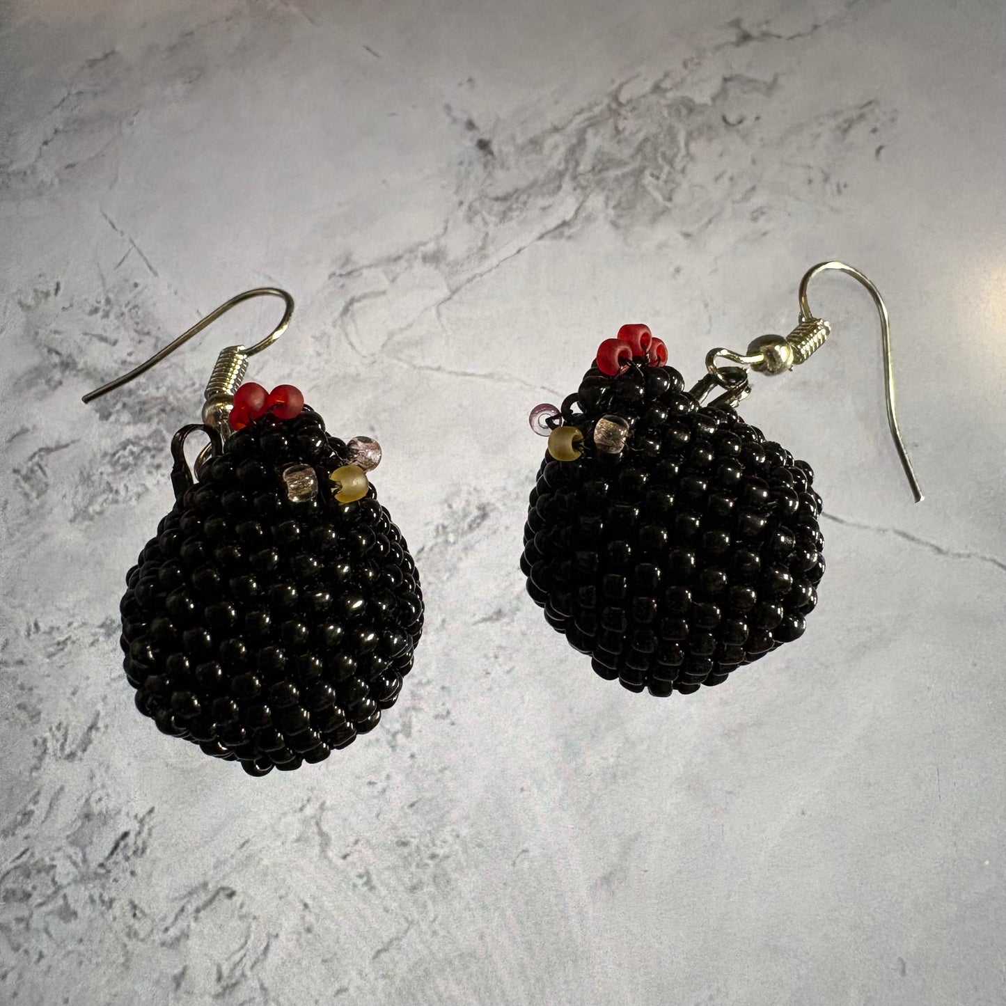 3D beaded chickens