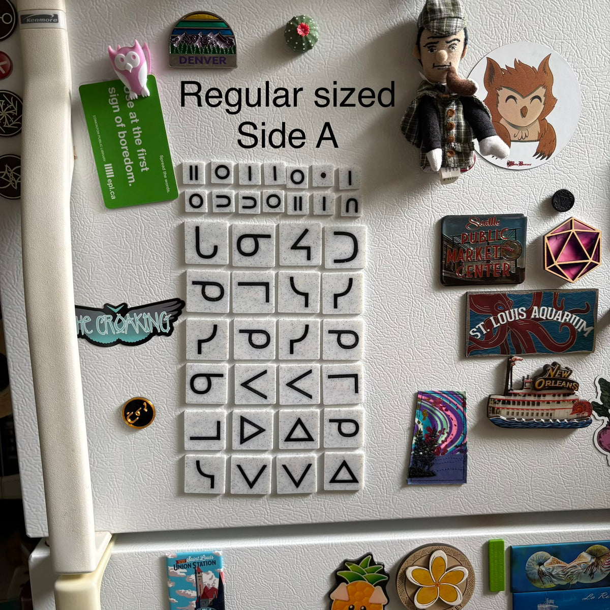 Cree syllabic double sided fridge magnets
