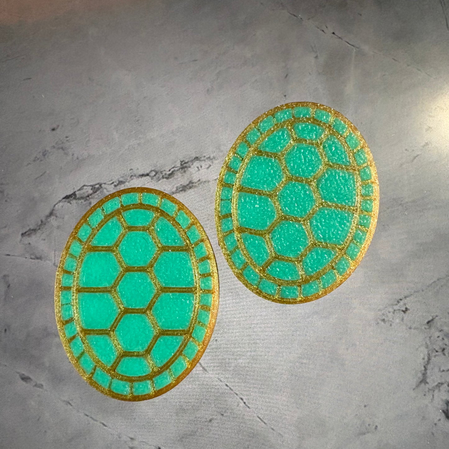 Turtle Shell Cabochon/Centers/Centres/Cabs