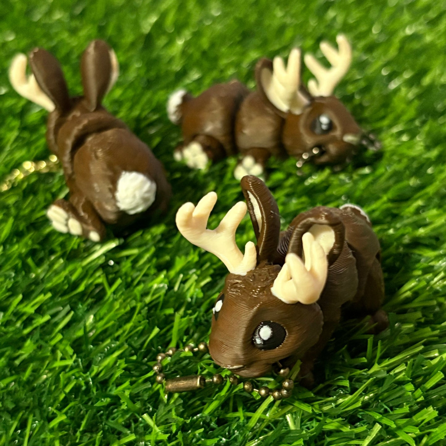 Detailed Jackalope Keychain