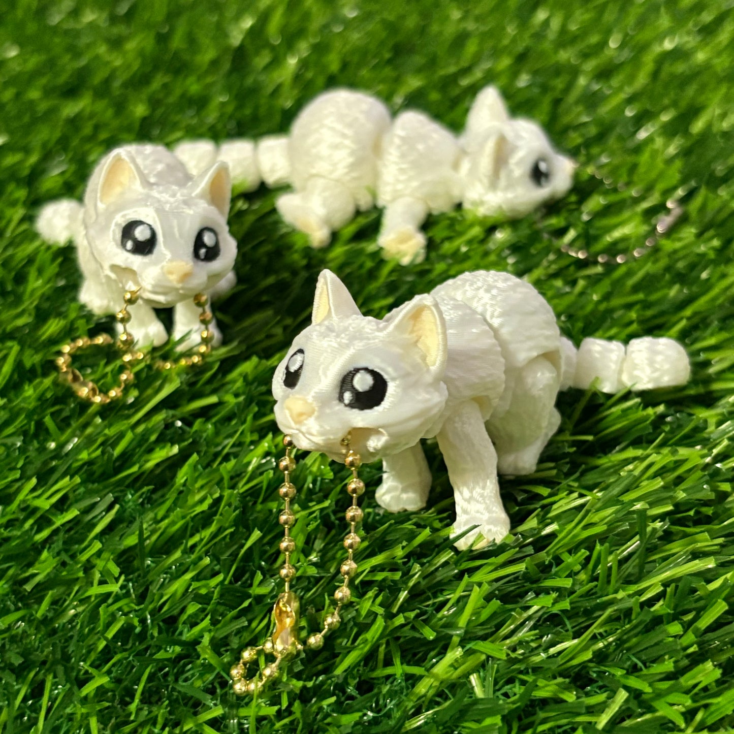 Detailed Cat Keychain