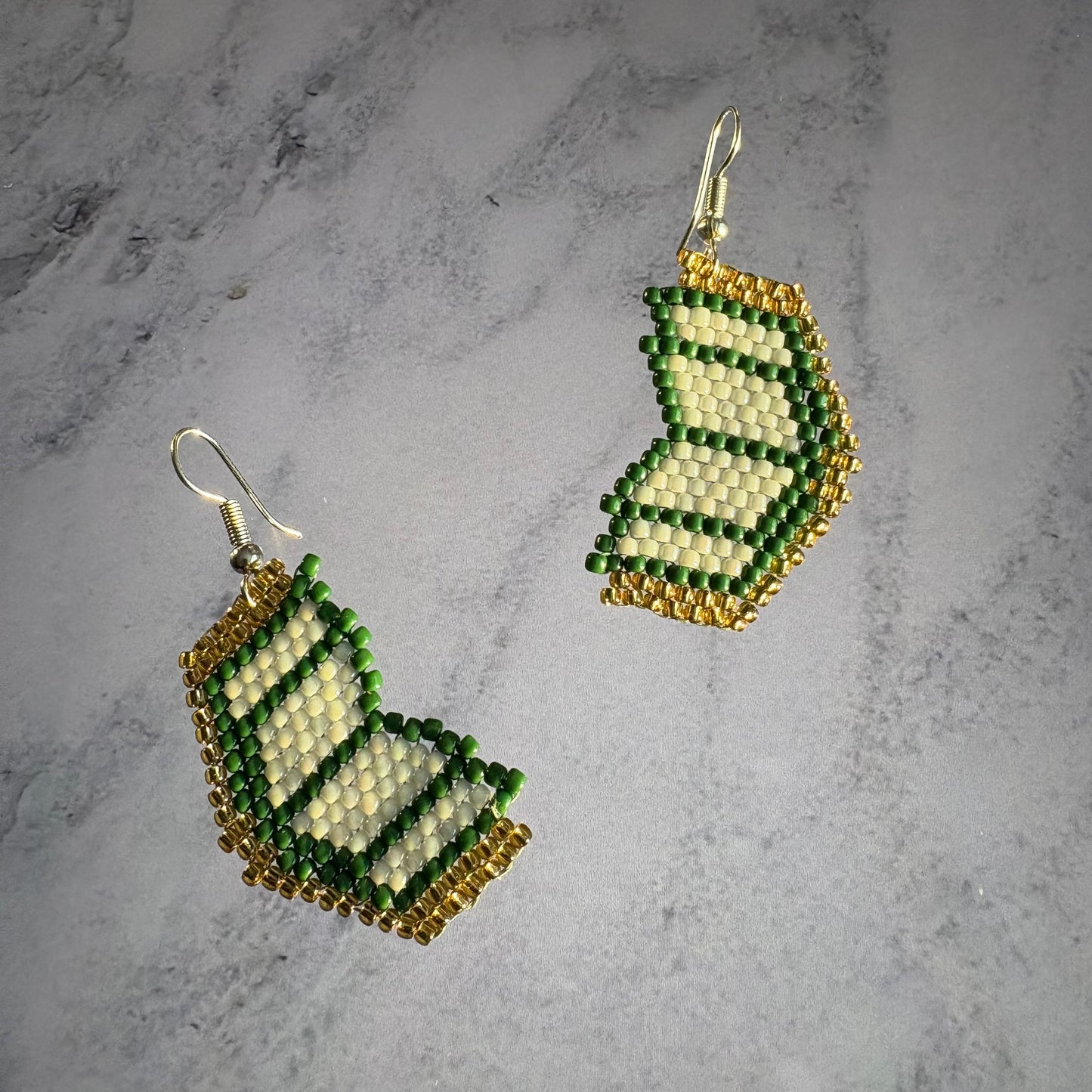 Beaded Book Earrings