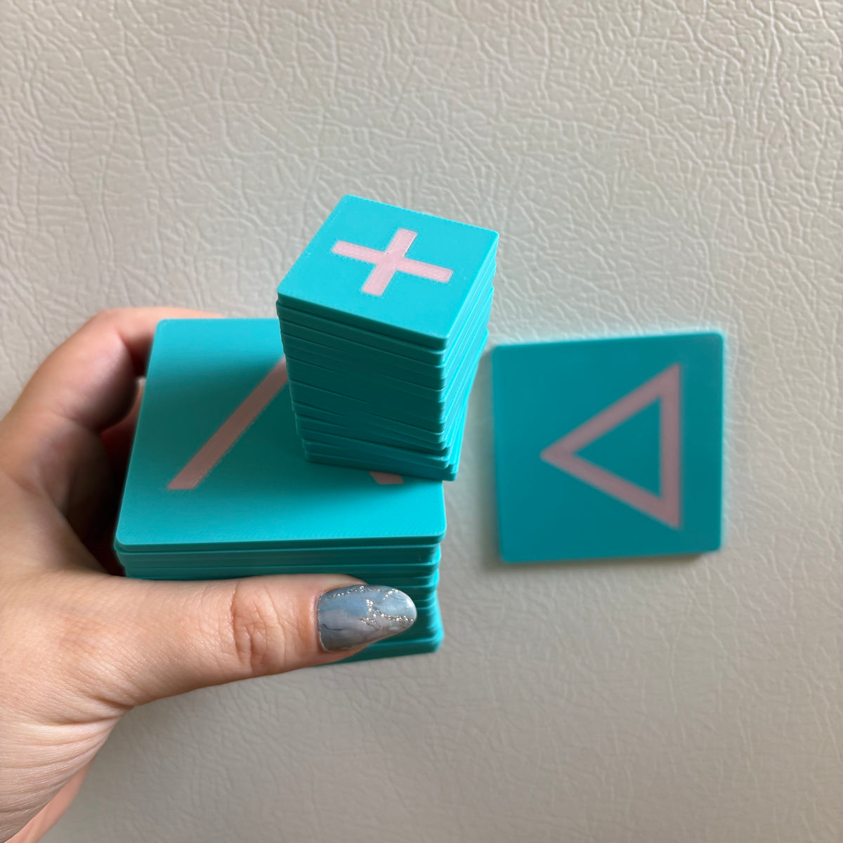 Cree syllabic double sided fridge magnets