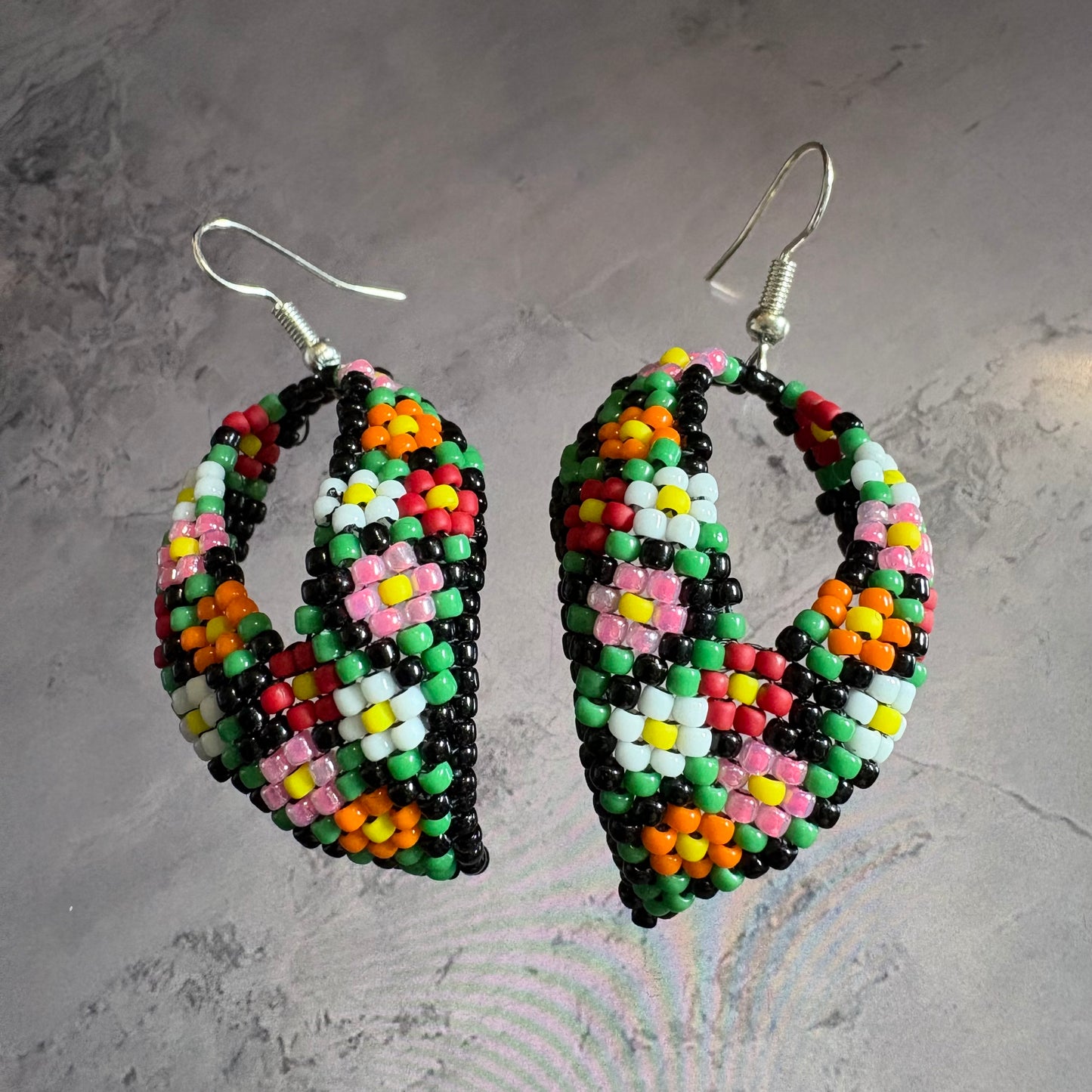 Kokum scarf earrings