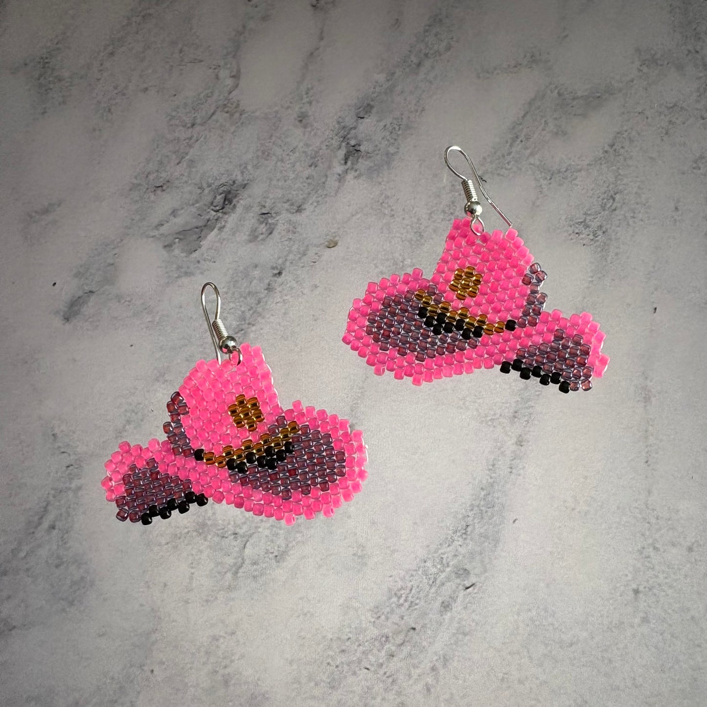 Cowboy hat earrings