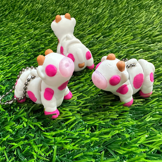 Cow keychain