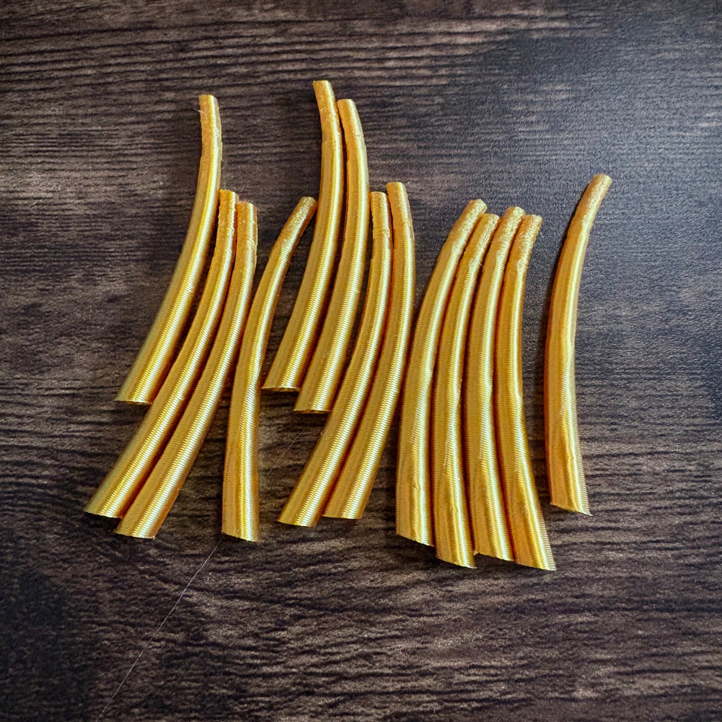 Dentalium inspired 3D printed pieces
