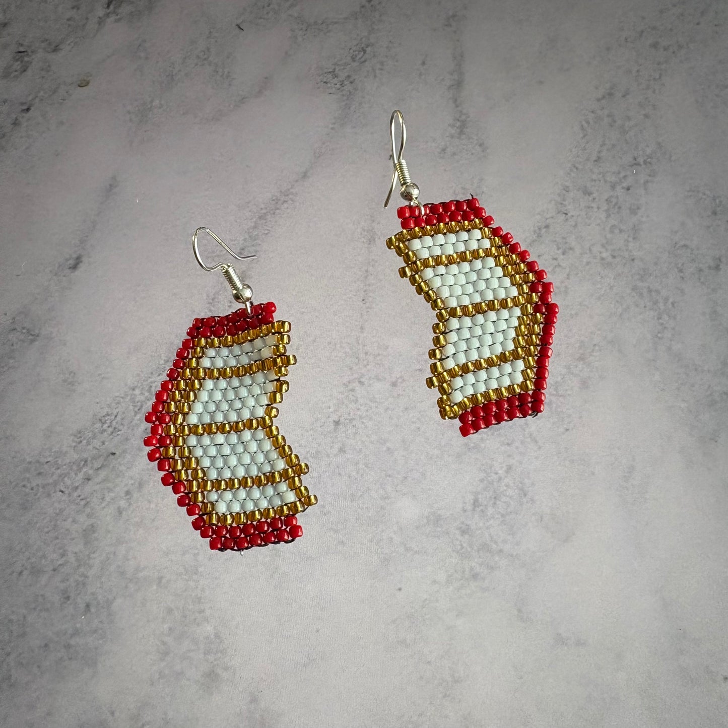Beaded Book Earrings