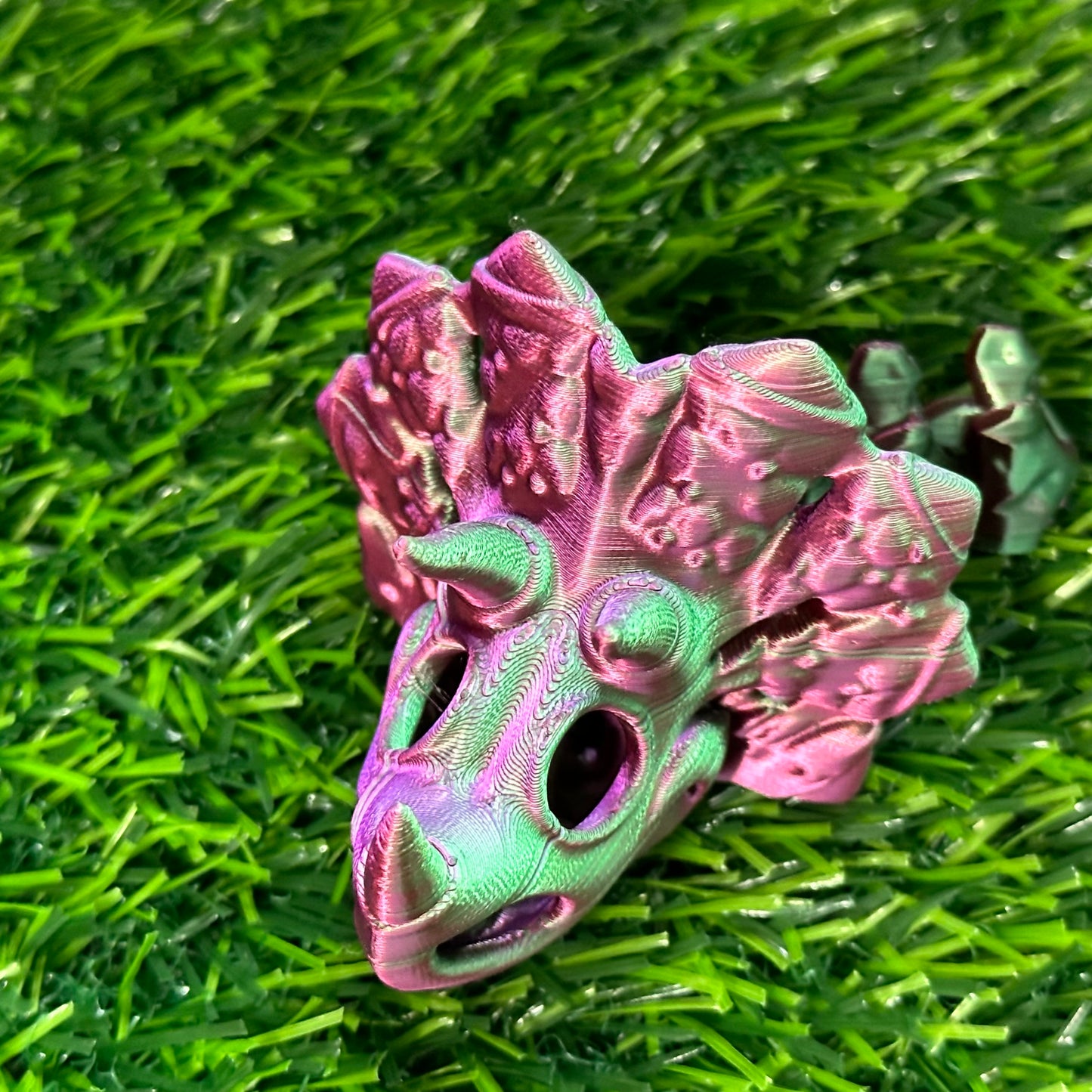 Skeleton Triceratops Keychain