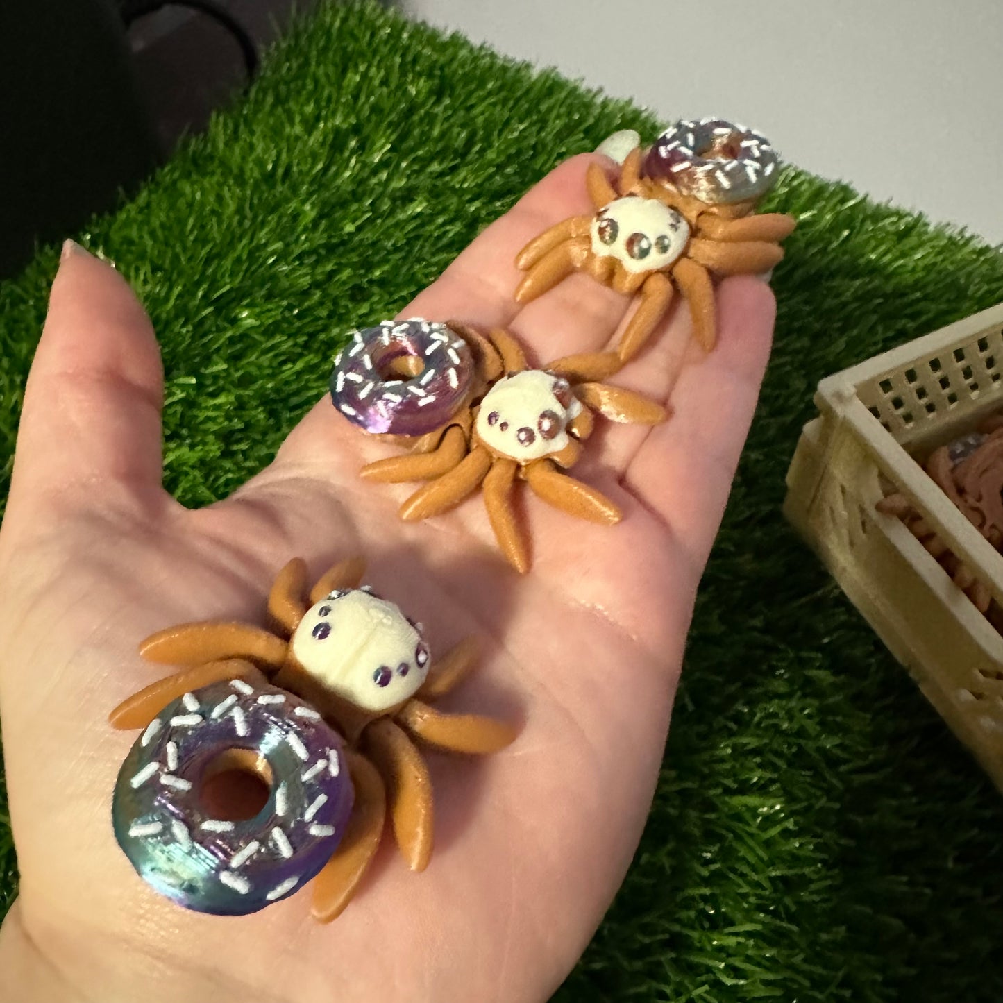 Cute spider keychains