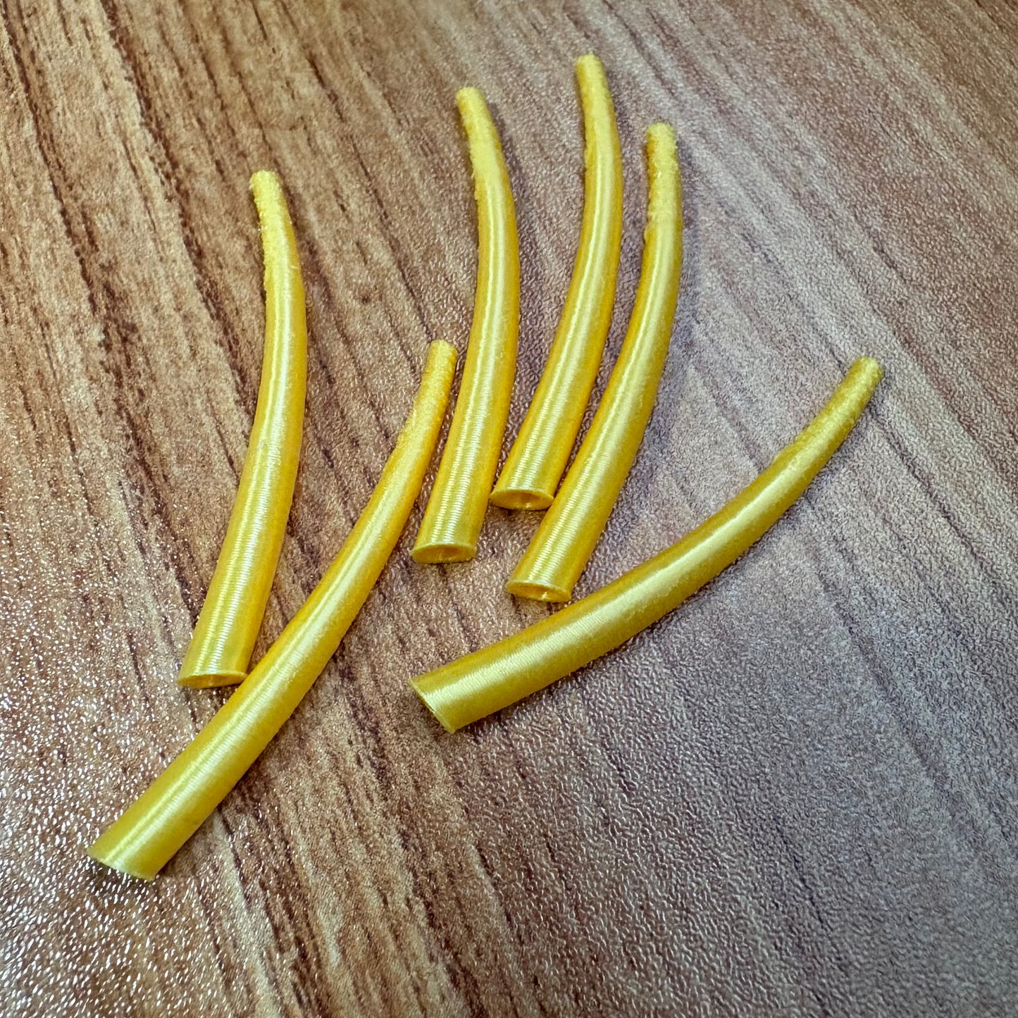 Dentalium inspired 3D printed pieces