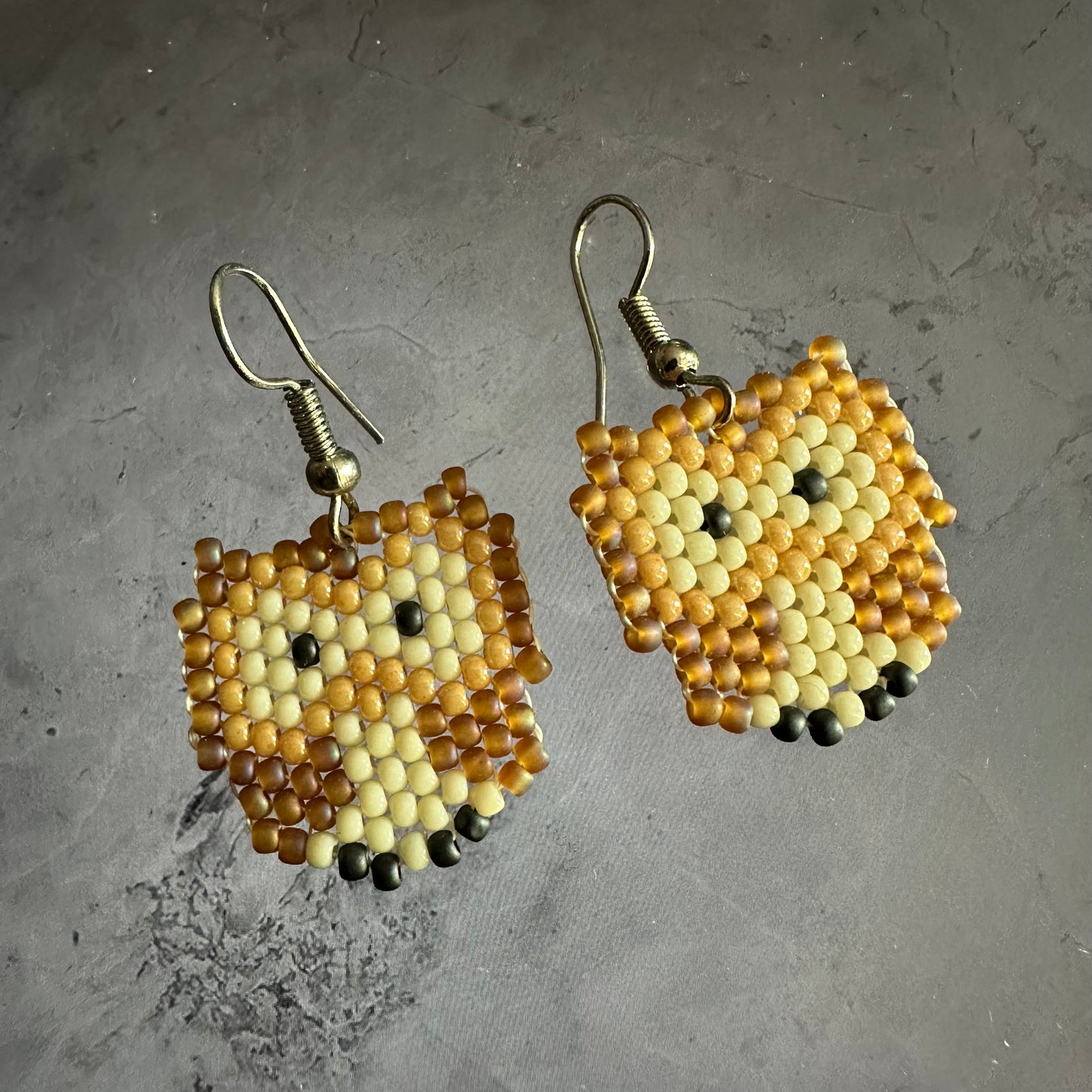 Beaded Chibi Bird Earrings