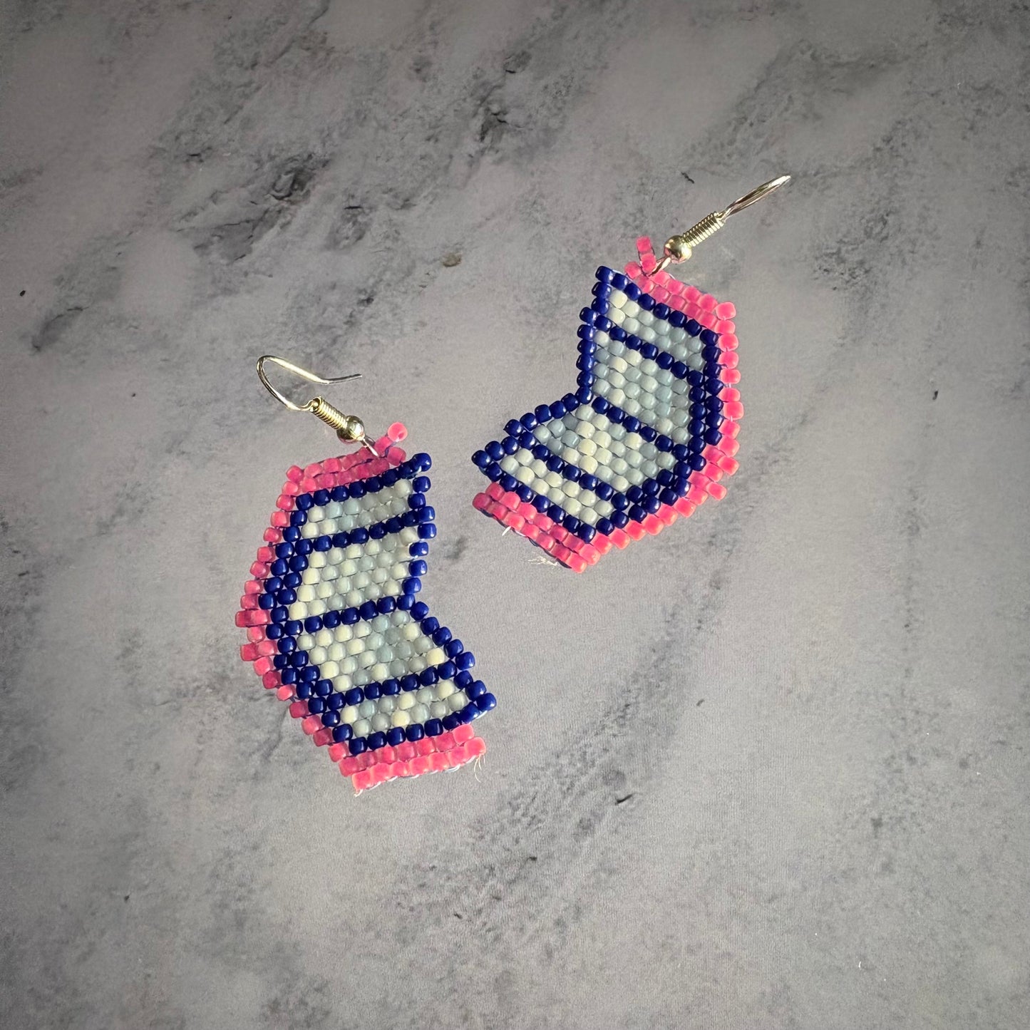 Beaded Book Earrings