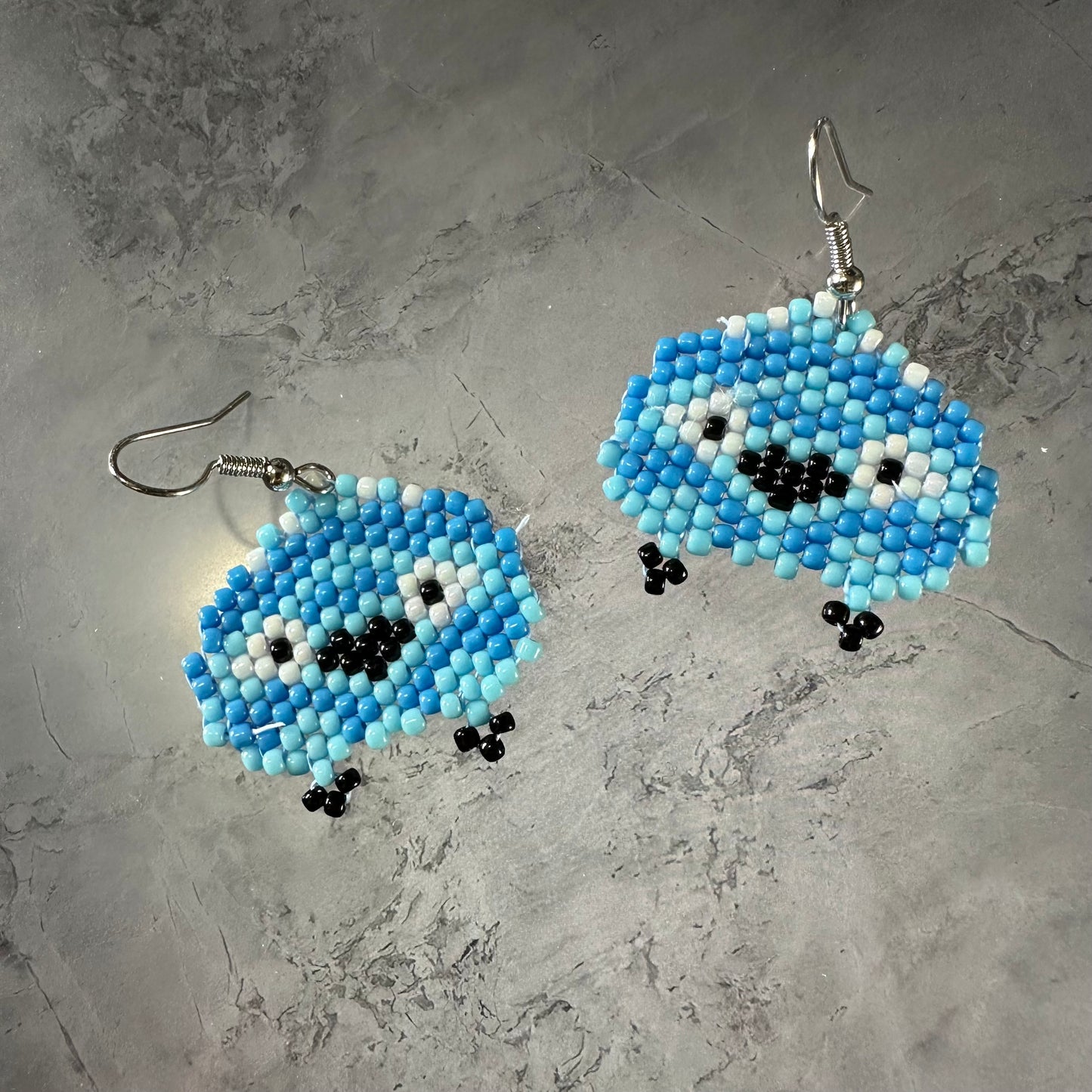 Beaded Chibi Bird Earrings