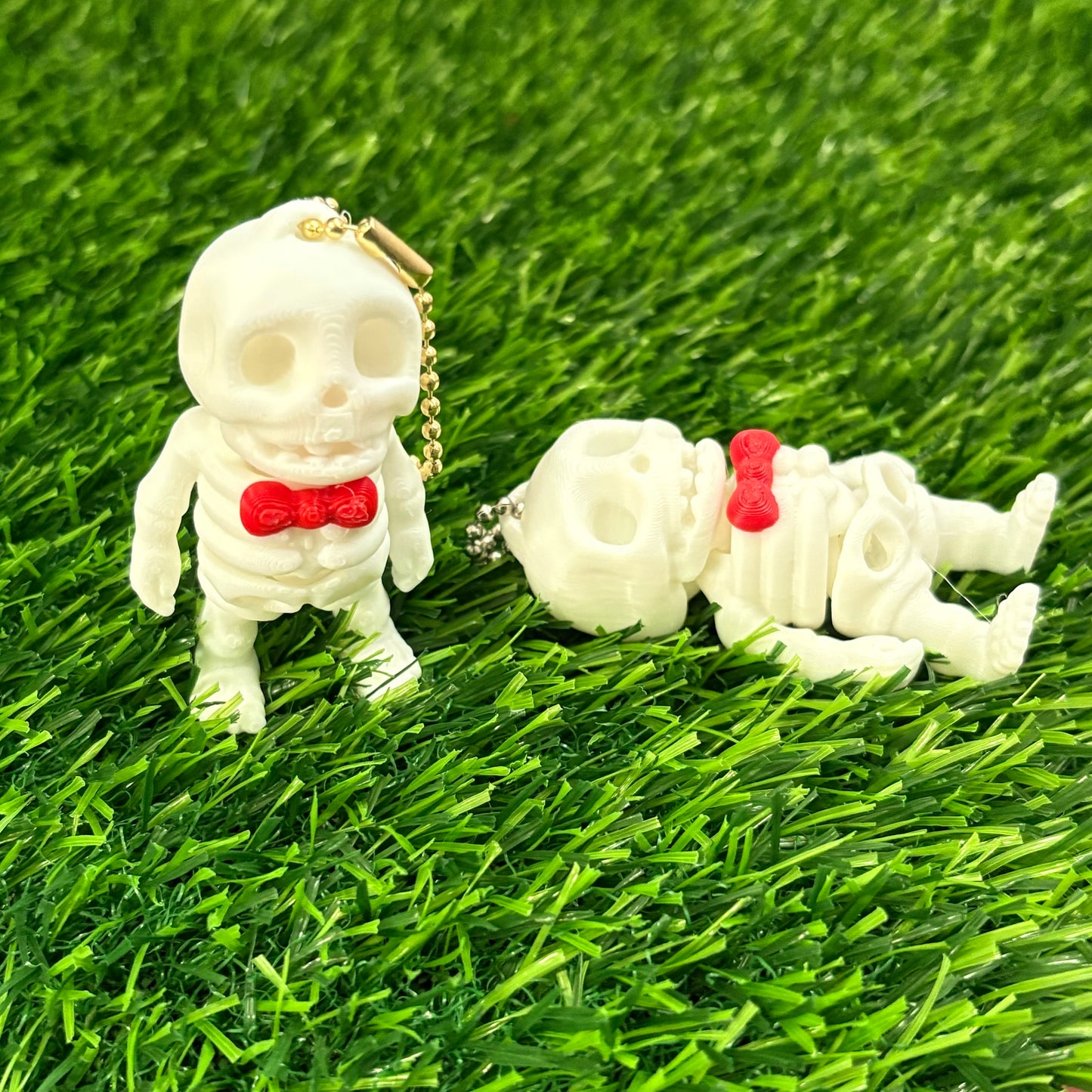 Skeleton with keychain (various designs)