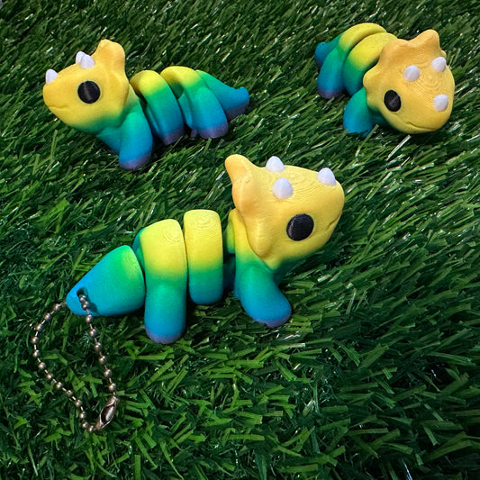 Baby Triceratops keychain