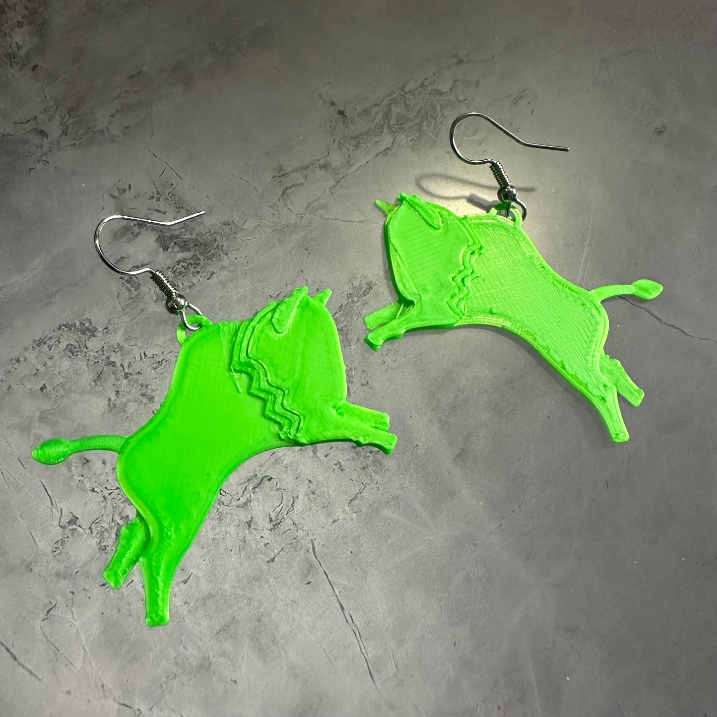 Mini bison earrings