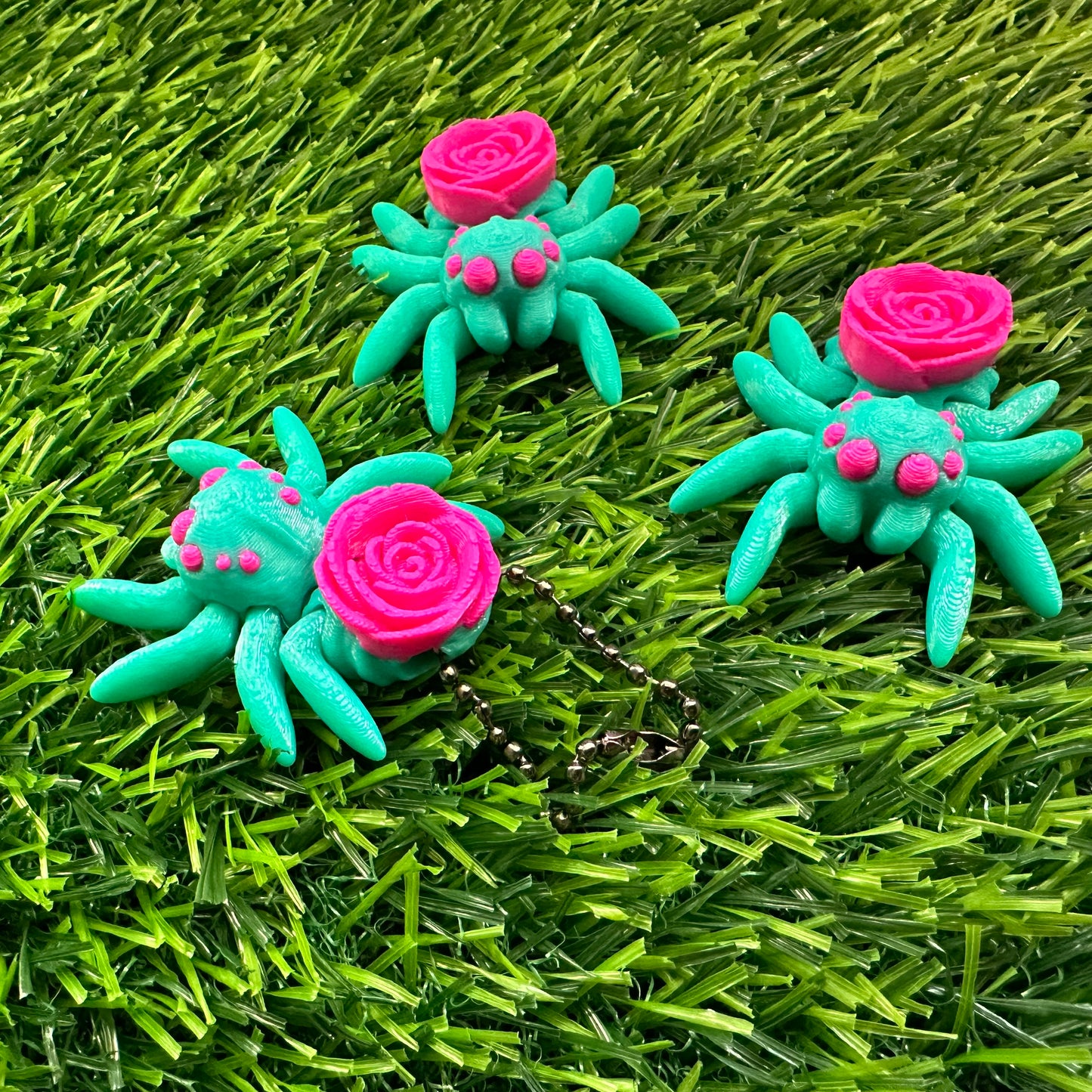 Cute spider keychains