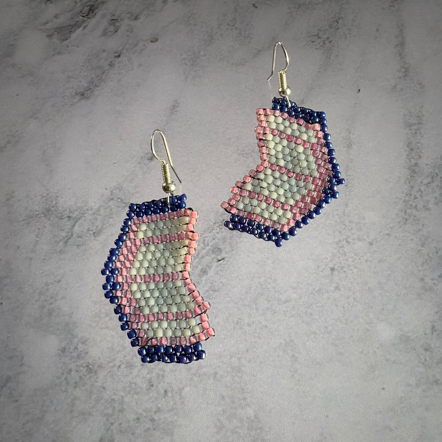 Beaded Book Earrings