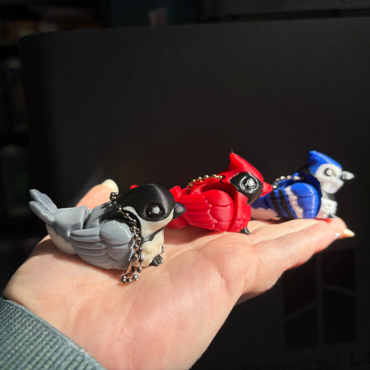 Bird keychains (aka borb keychains)