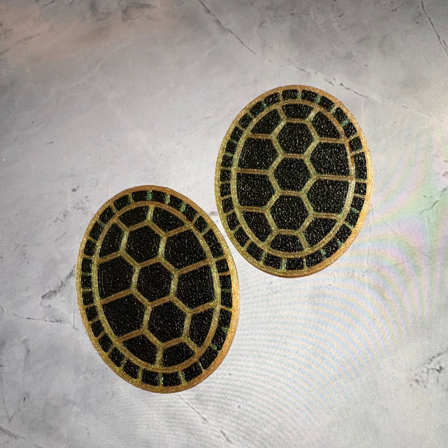 Turtle Shell Cabochon/Centers/Centres/Cabs