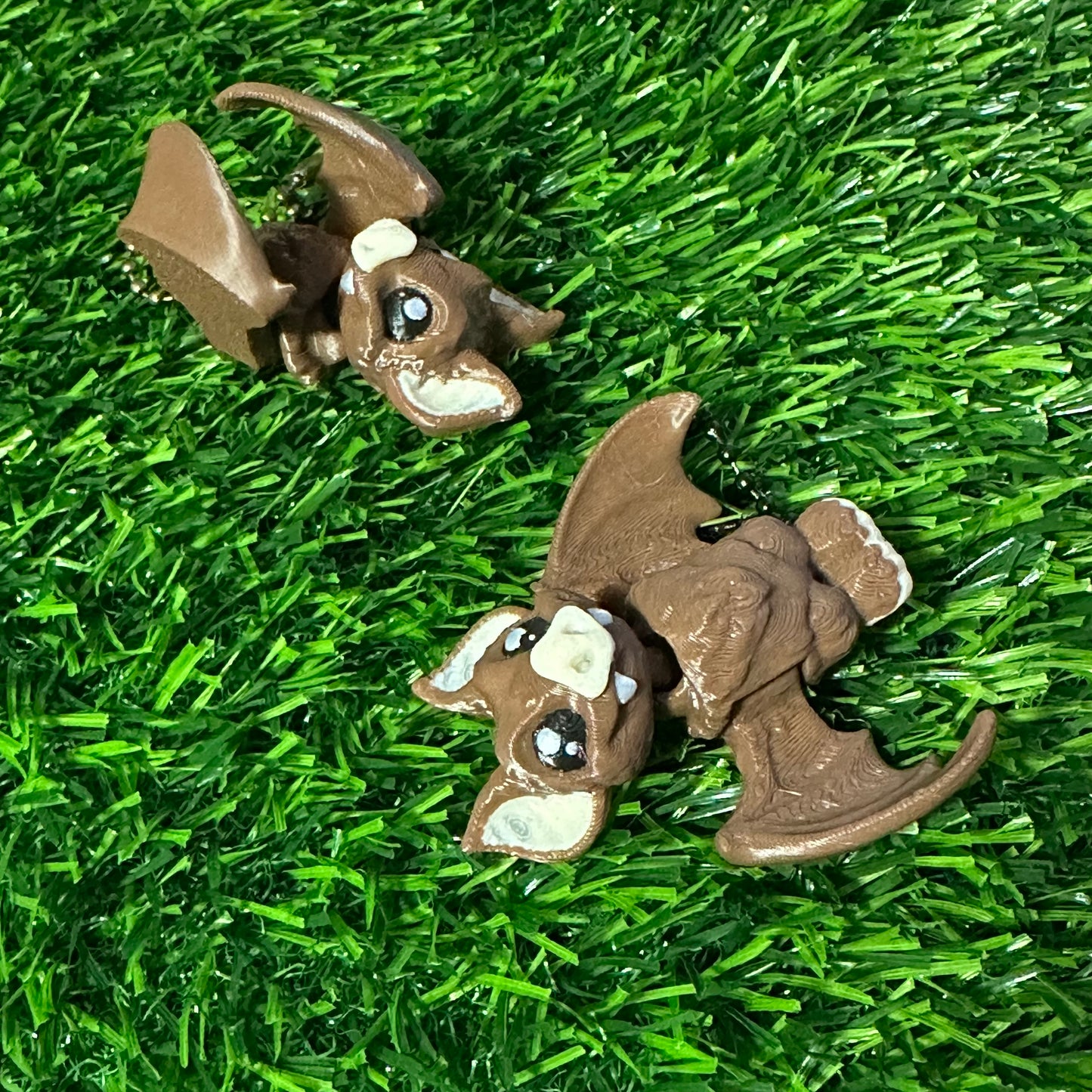 Baby vampire bat keychain