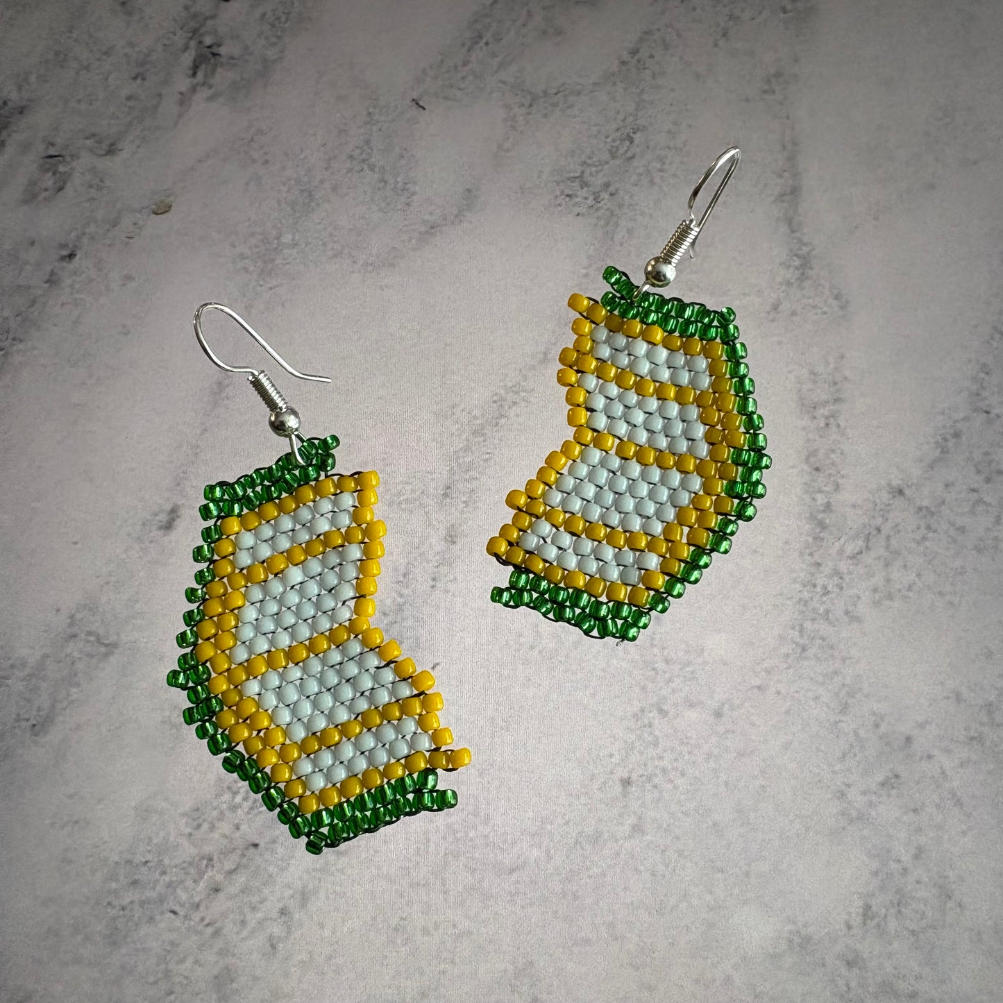 Beaded Book Earrings