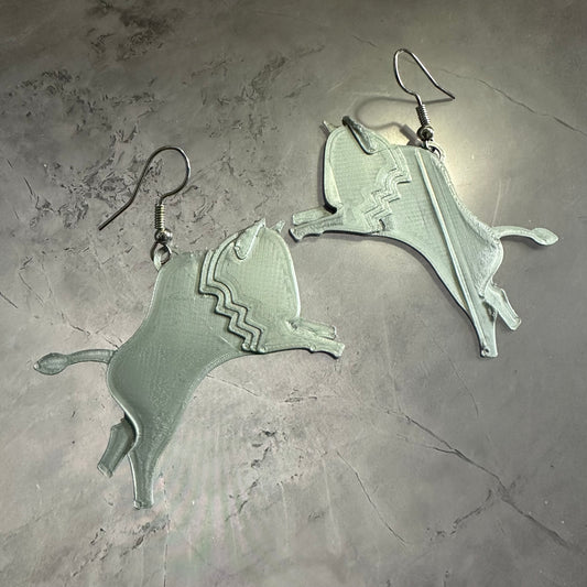 Mini bison earrings