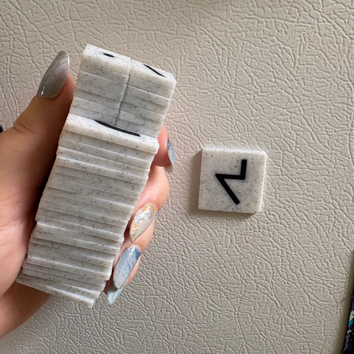Cree syllabic double sided fridge magnets
