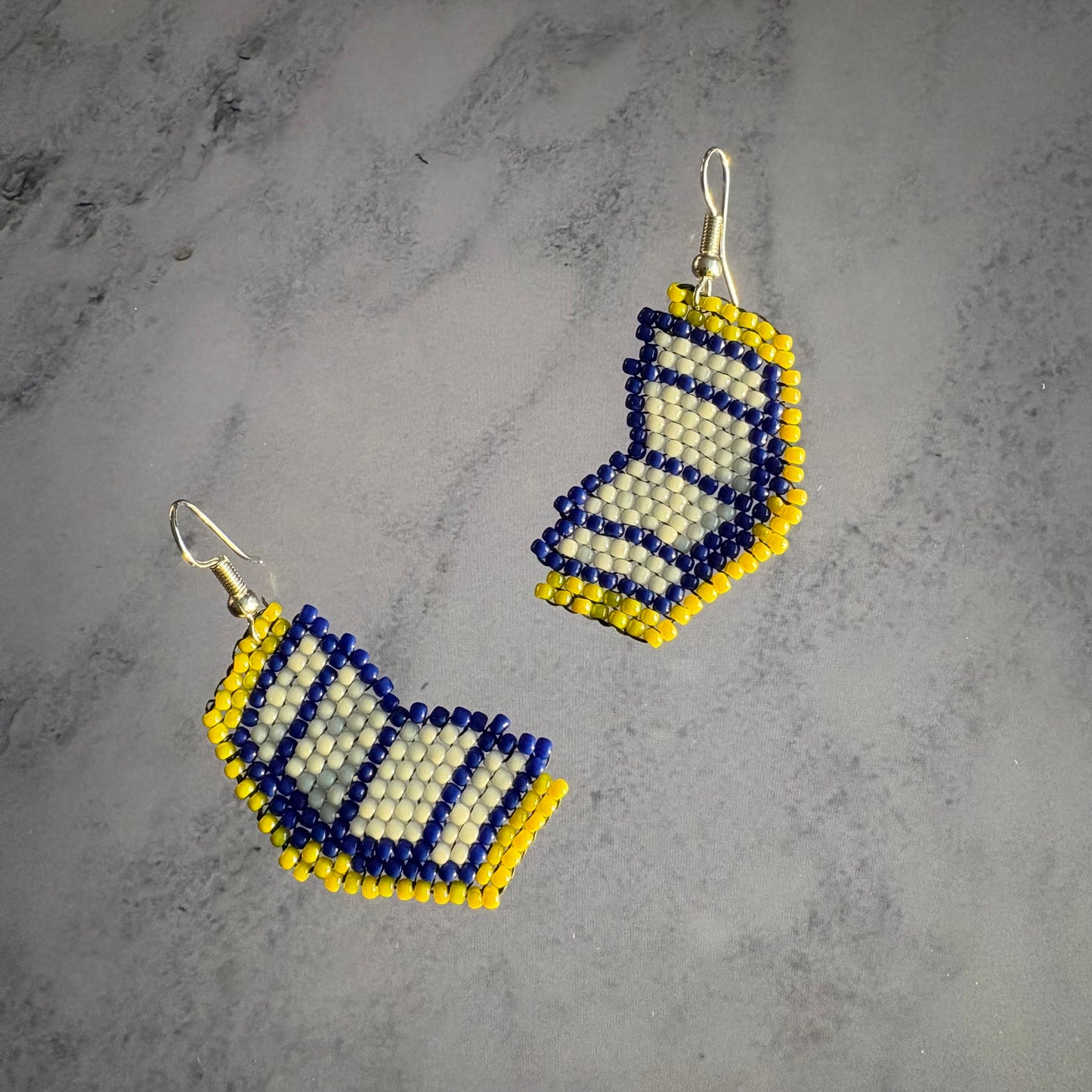 Beaded Book Earrings