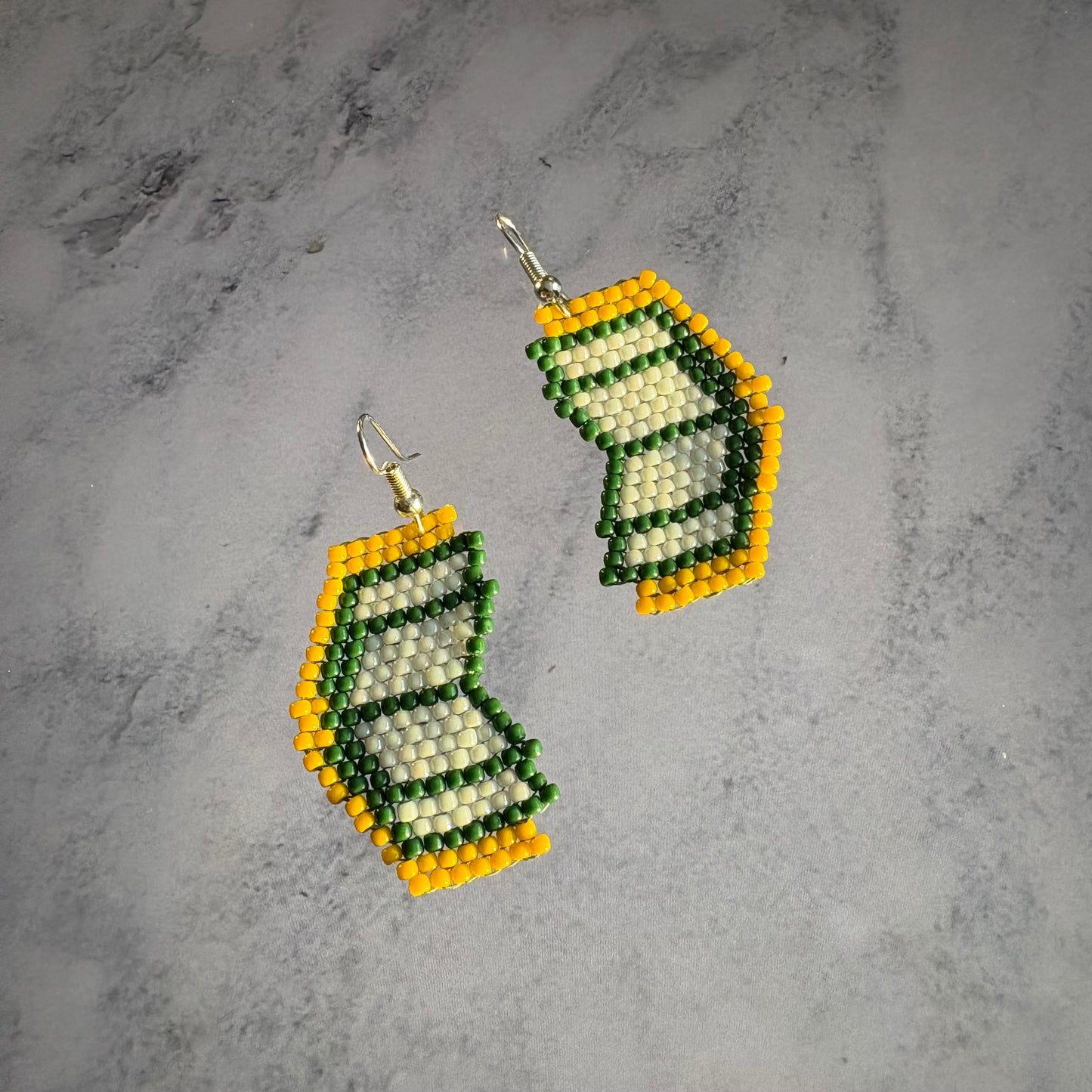 Beaded Book Earrings