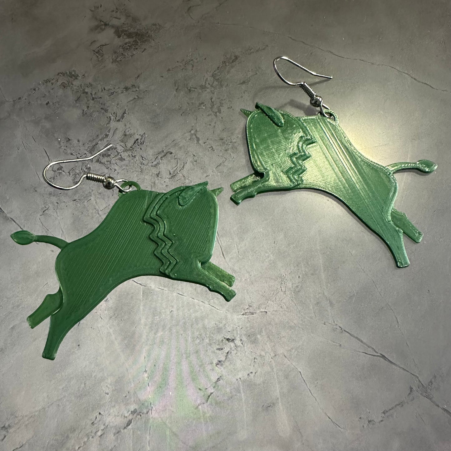 Mini bison earrings
