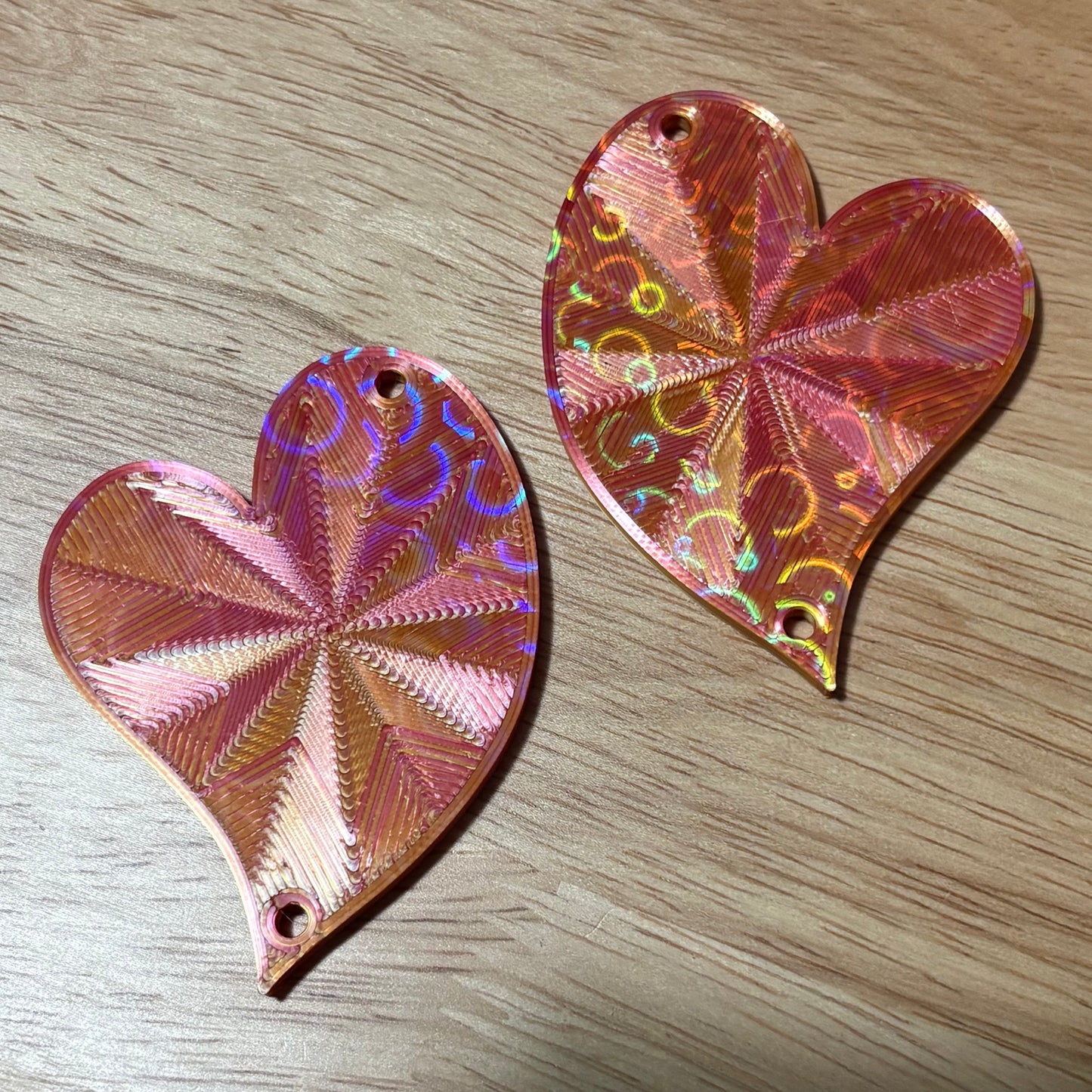 Heart dangle charms/cabochons/cabs/connectors