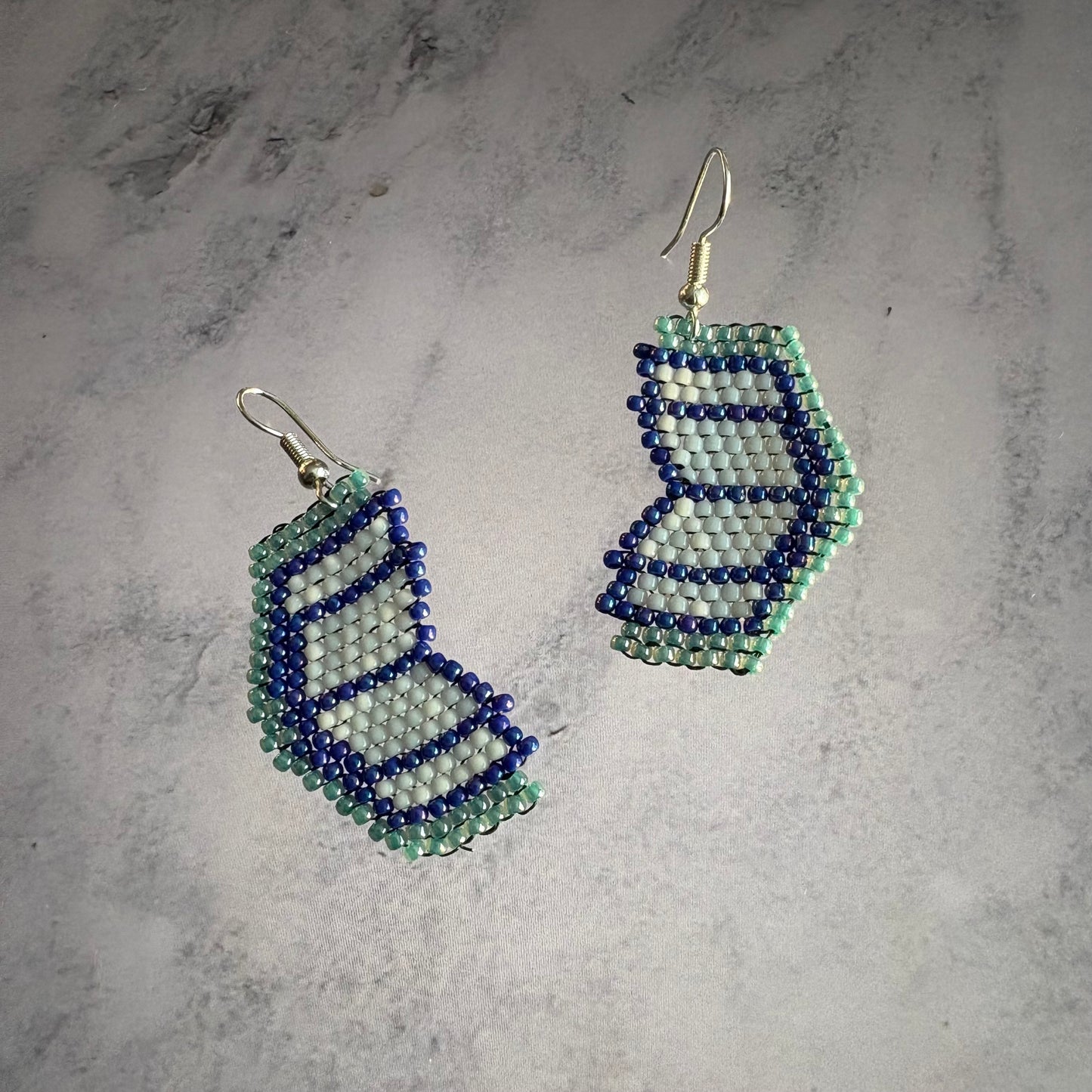 Beaded Book Earrings