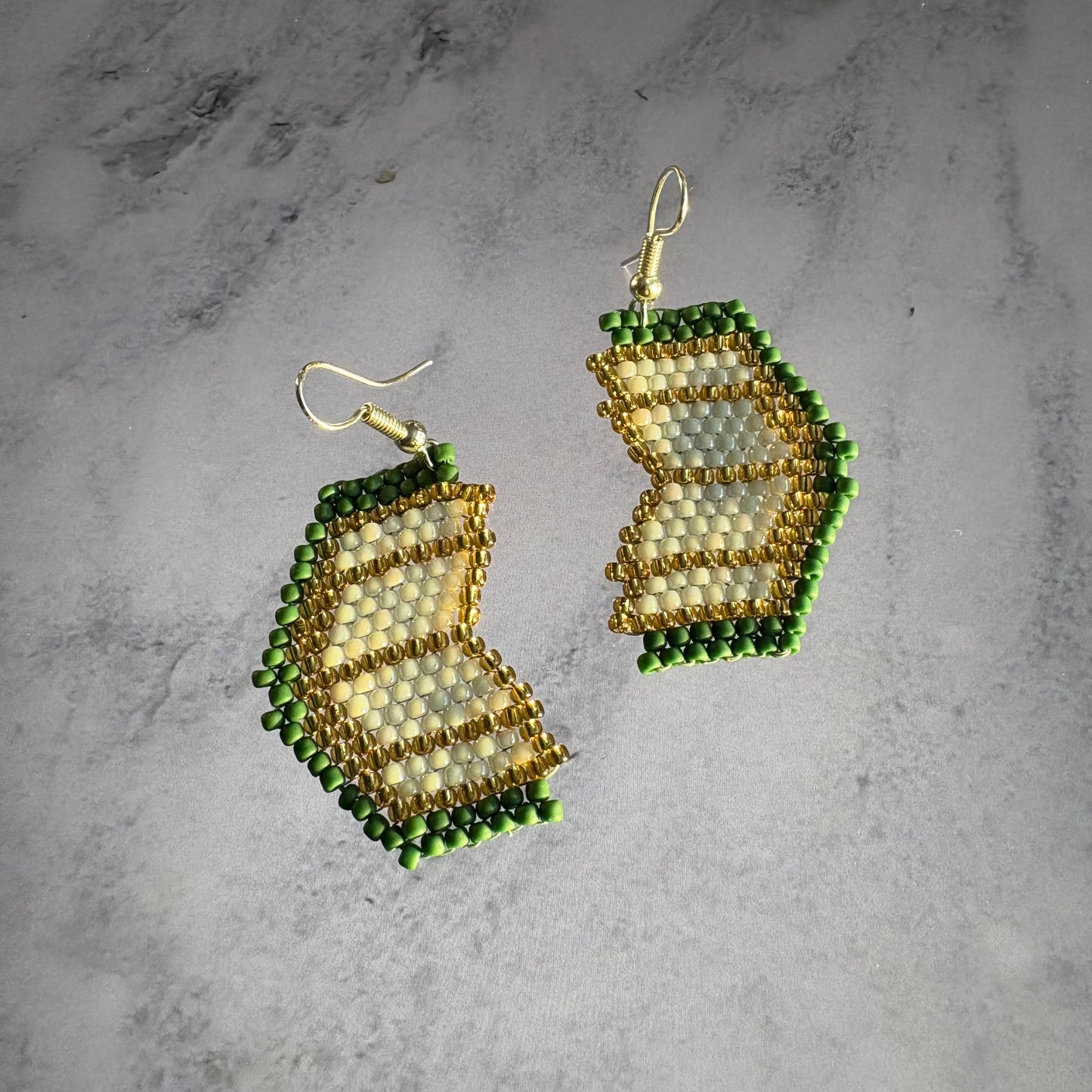 Beaded Book Earrings
