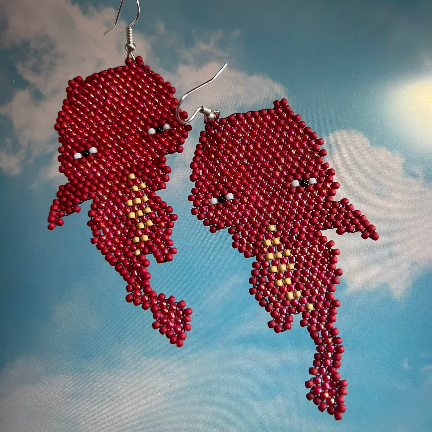 Beaded Dragons earrings