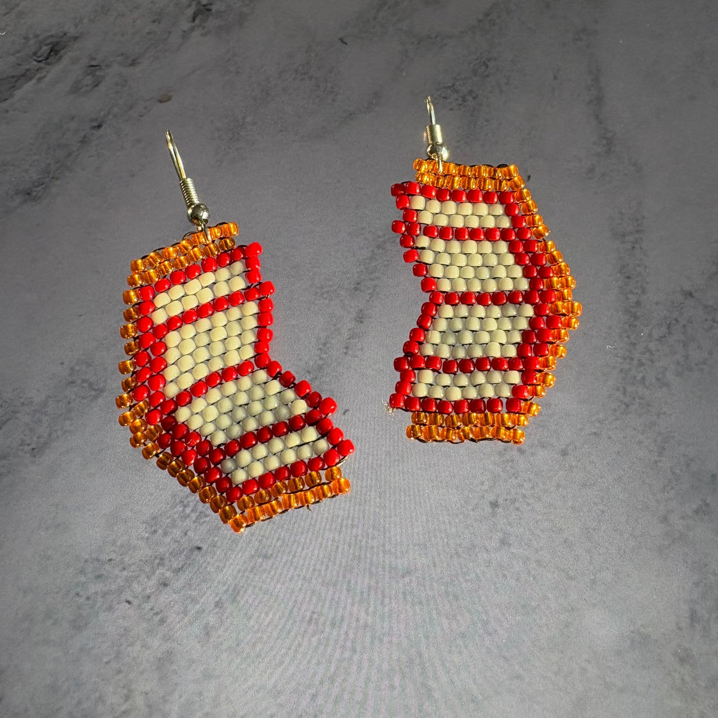 Beaded Book Earrings