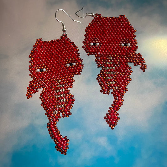 Beaded Dragons earrings