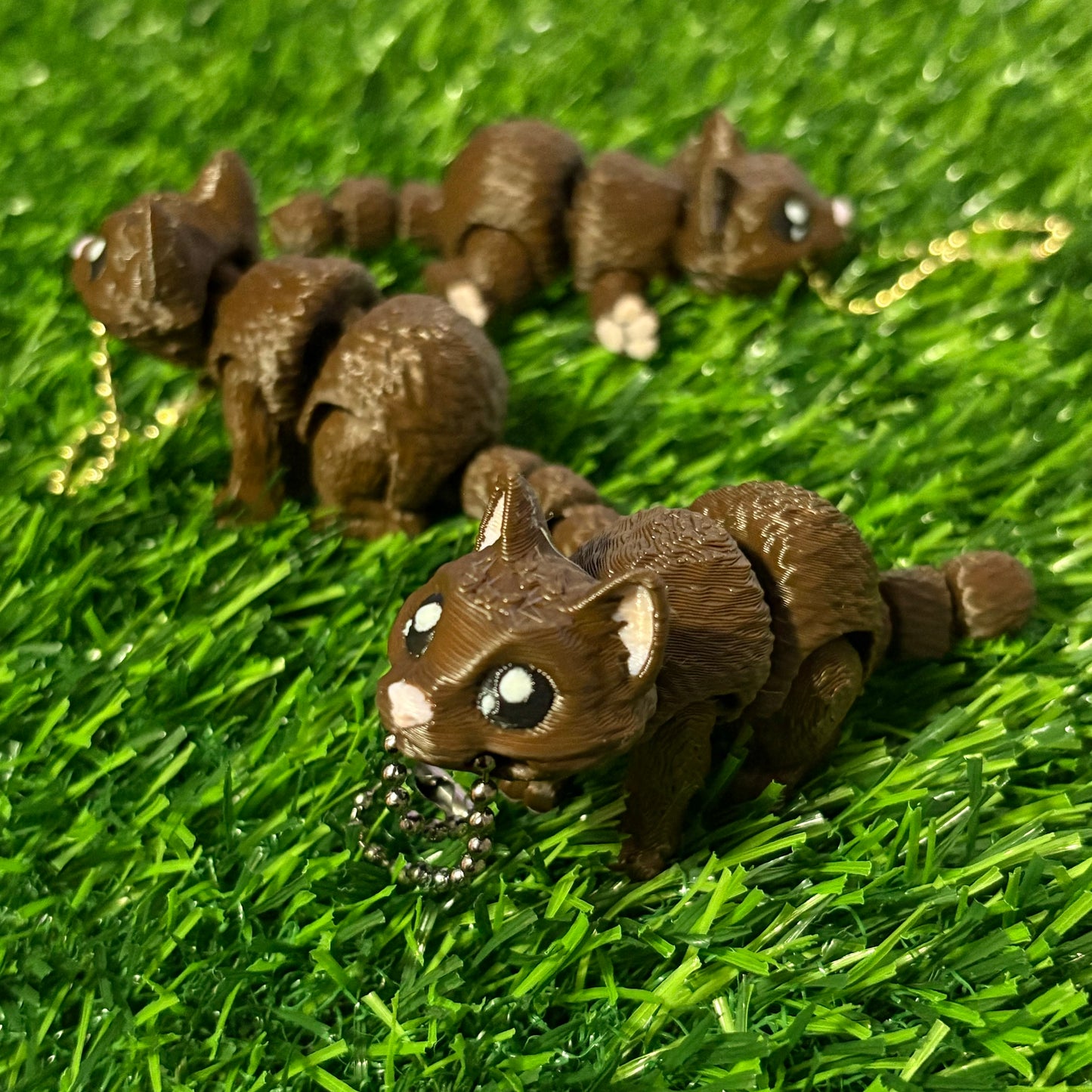 Detailed Cat Keychain