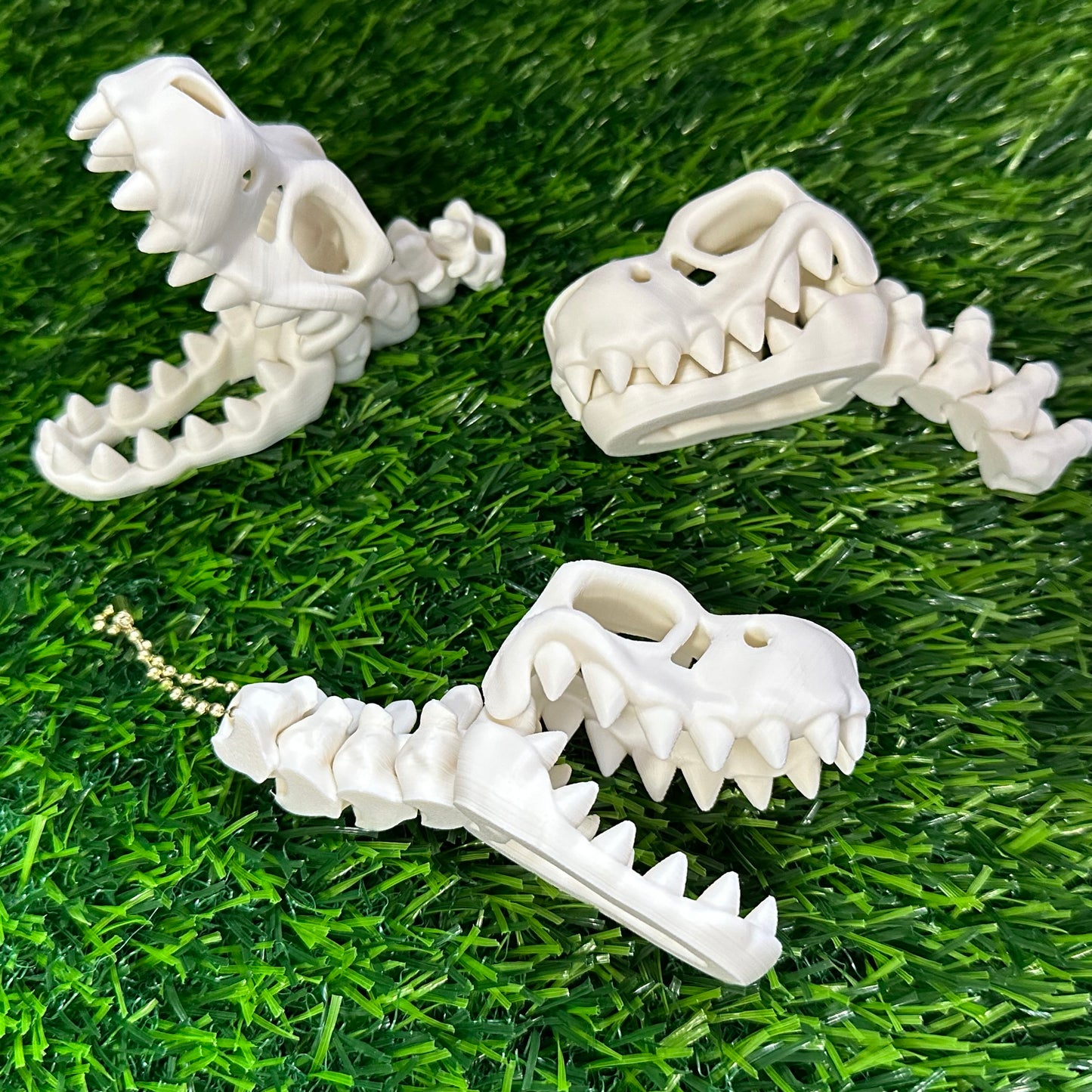 Skeleton T Rex Keychain