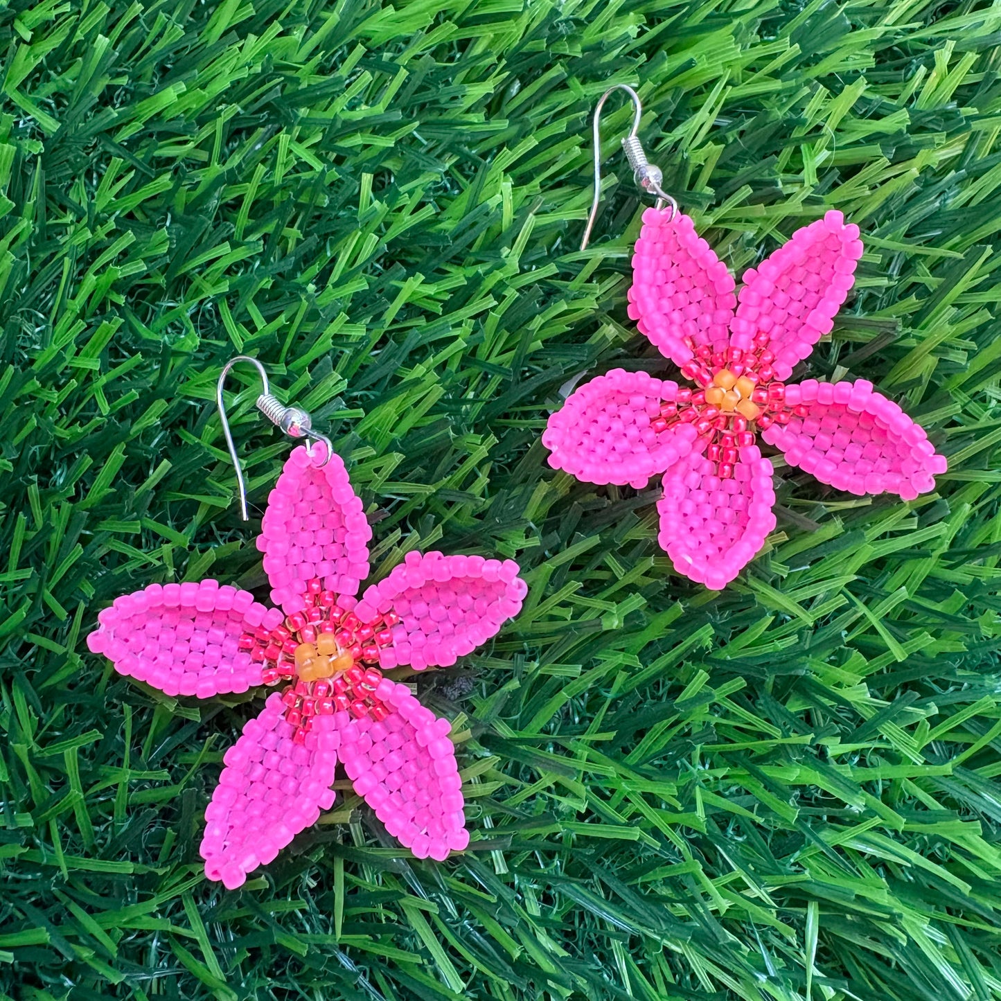 Beaded 3D flowers