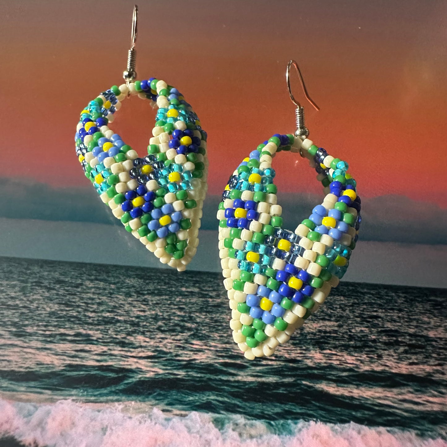Kokum scarf earrings