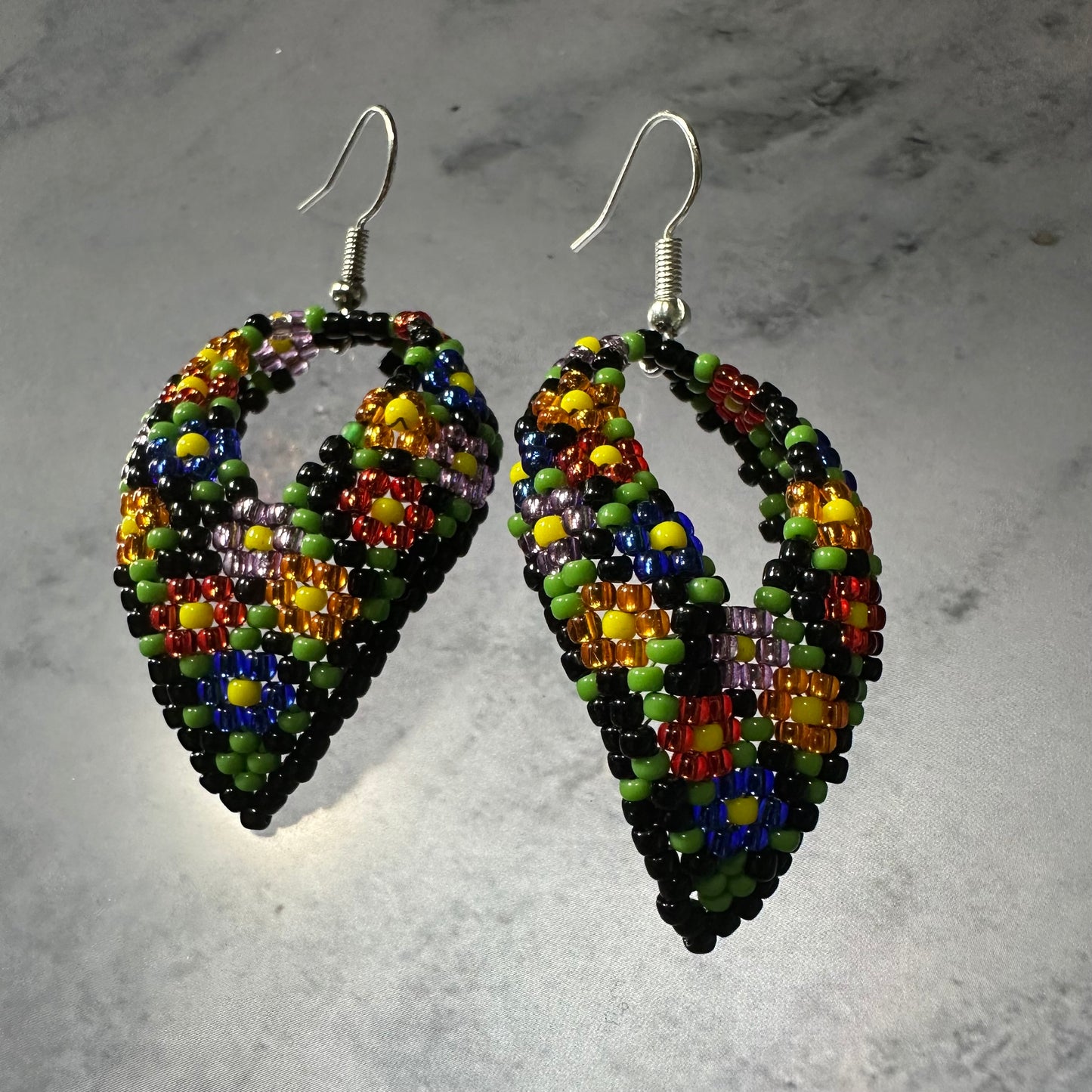 Kokum scarf earrings