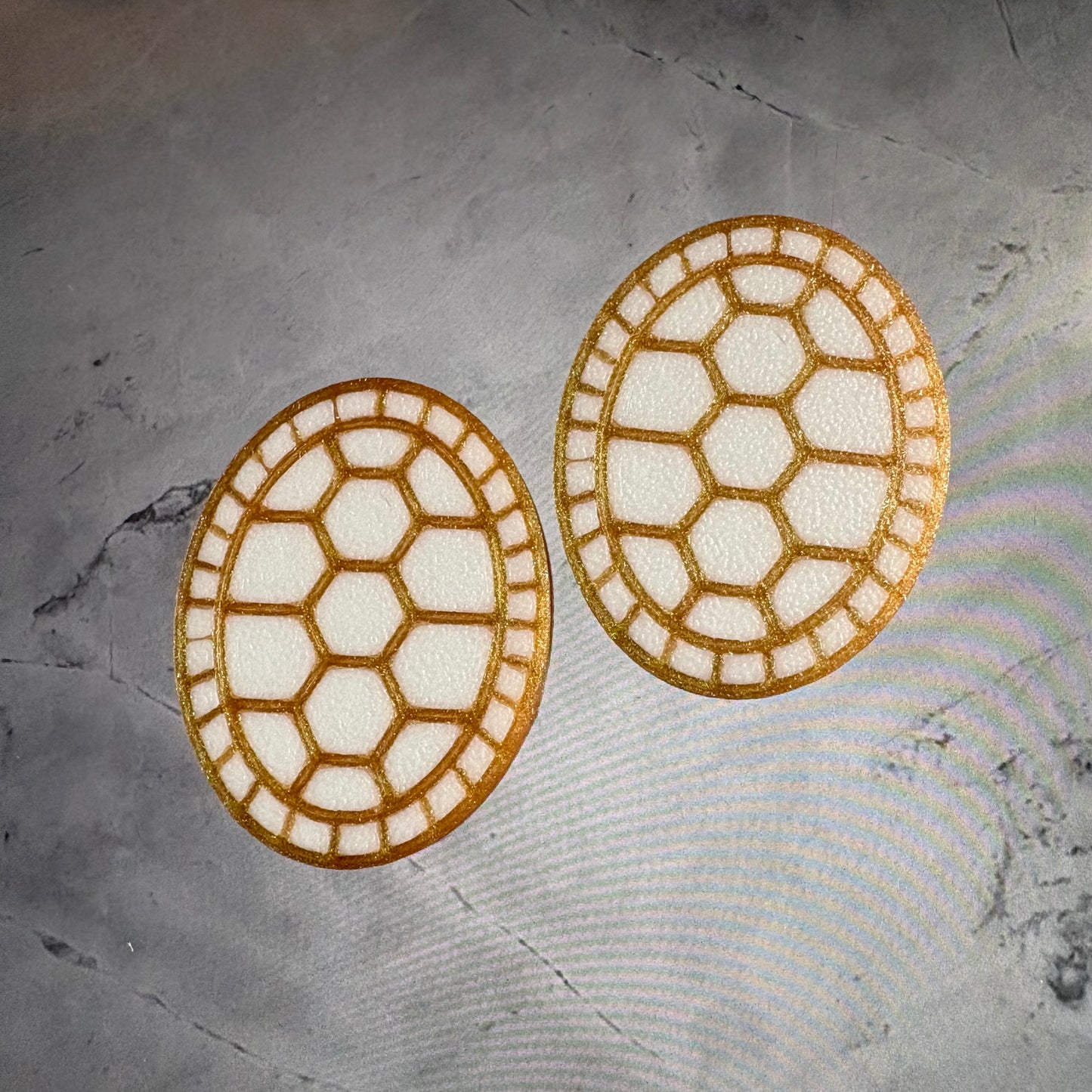 Turtle Shell Cabochon/Centers/Centres/Cabs