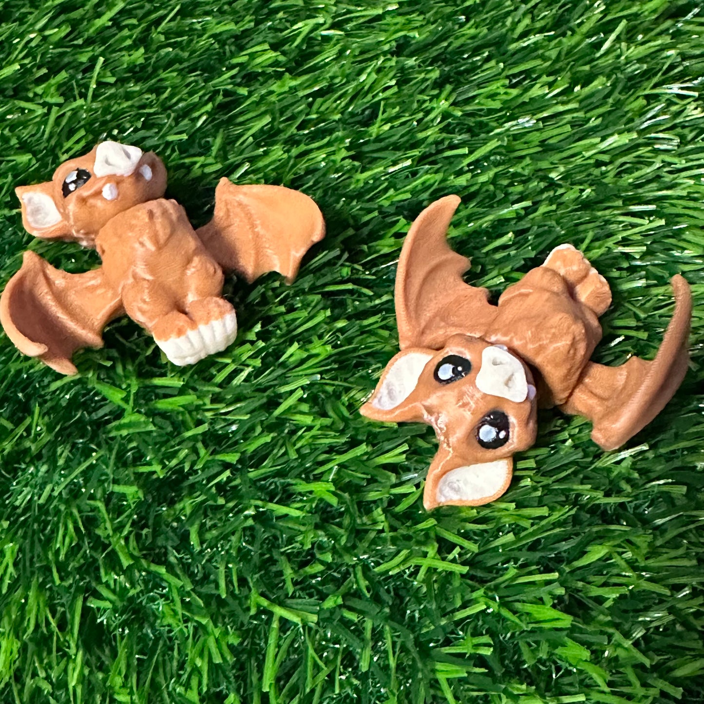 Baby vampire bat keychain