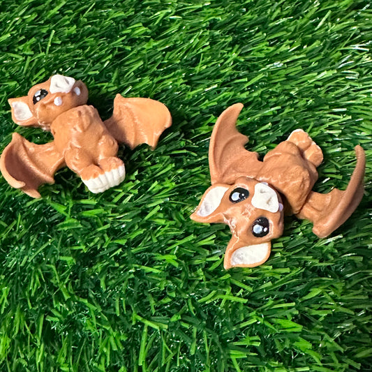 Baby vampire bat keychain