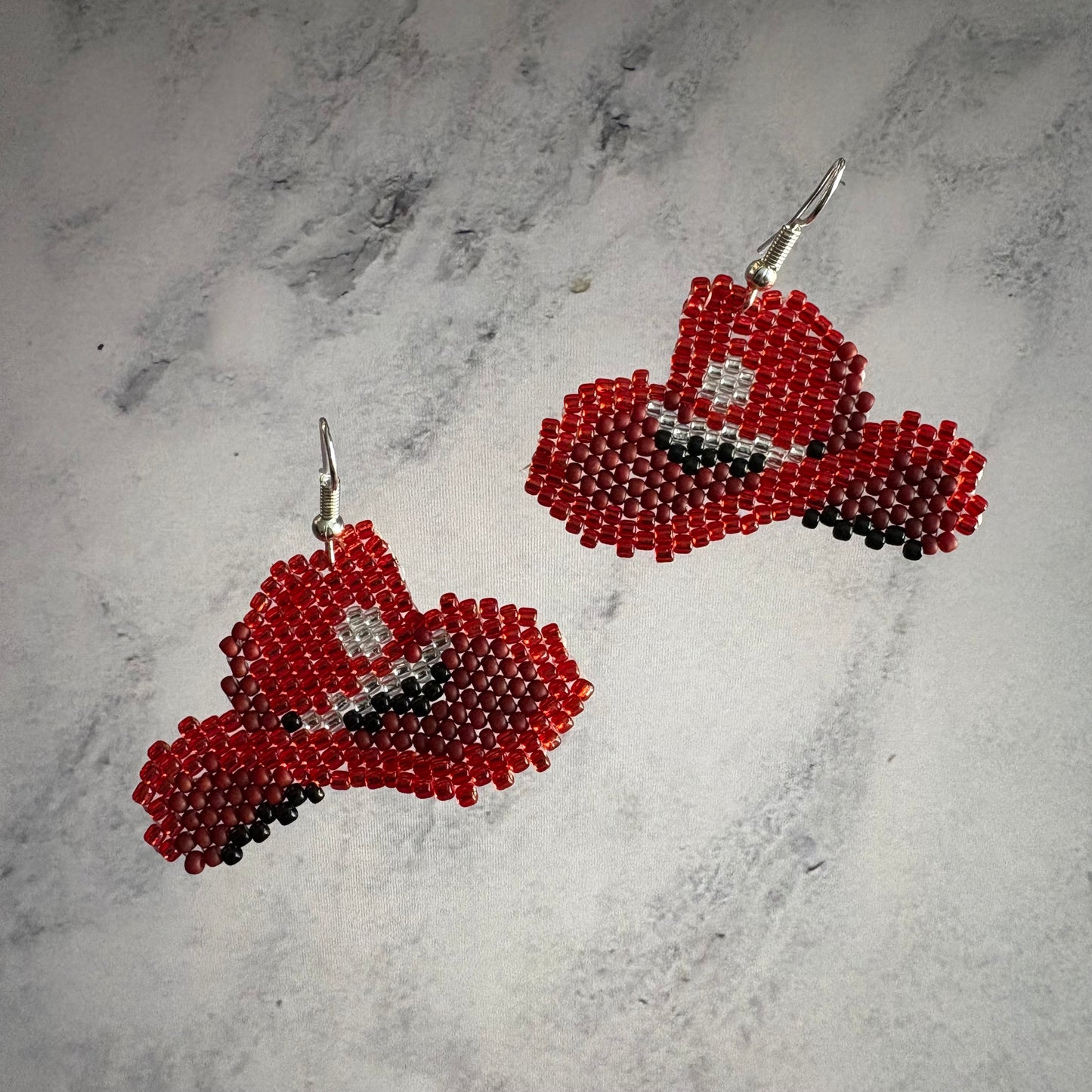 Cowboy hat earrings