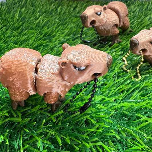 Detailed Capybara Keychain